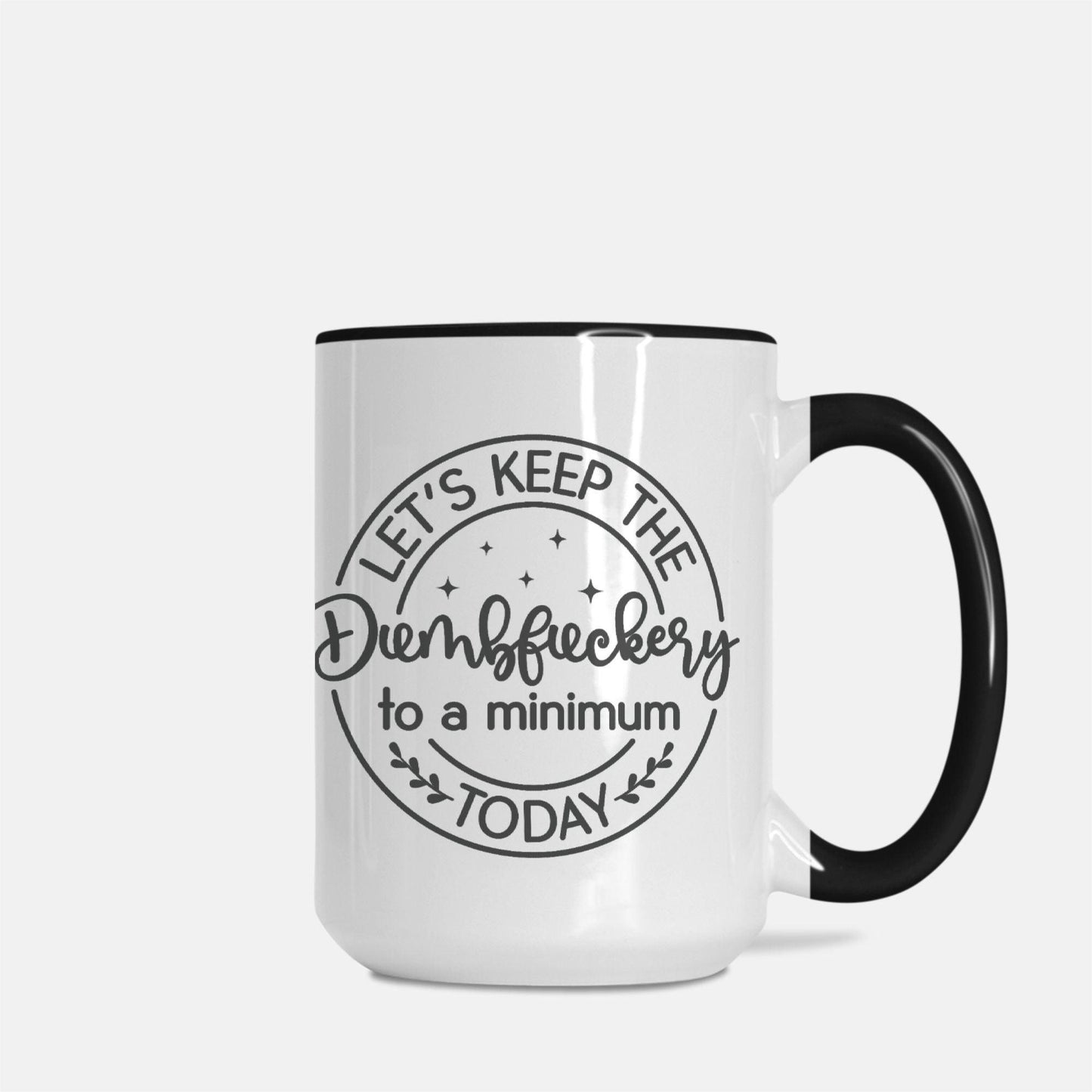 Mug Deluxe 15oz. (Black + White) - Elementologie