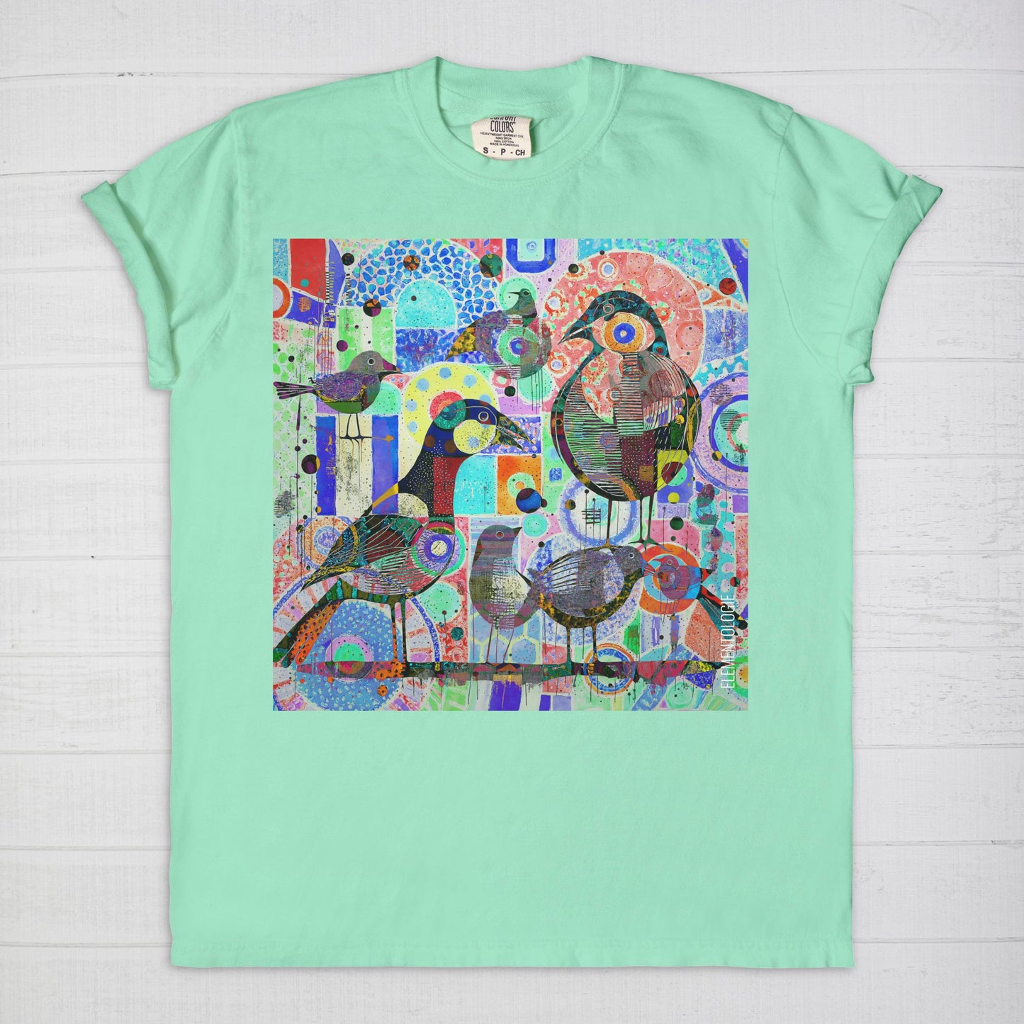 Unisex Tee-Bird Collage