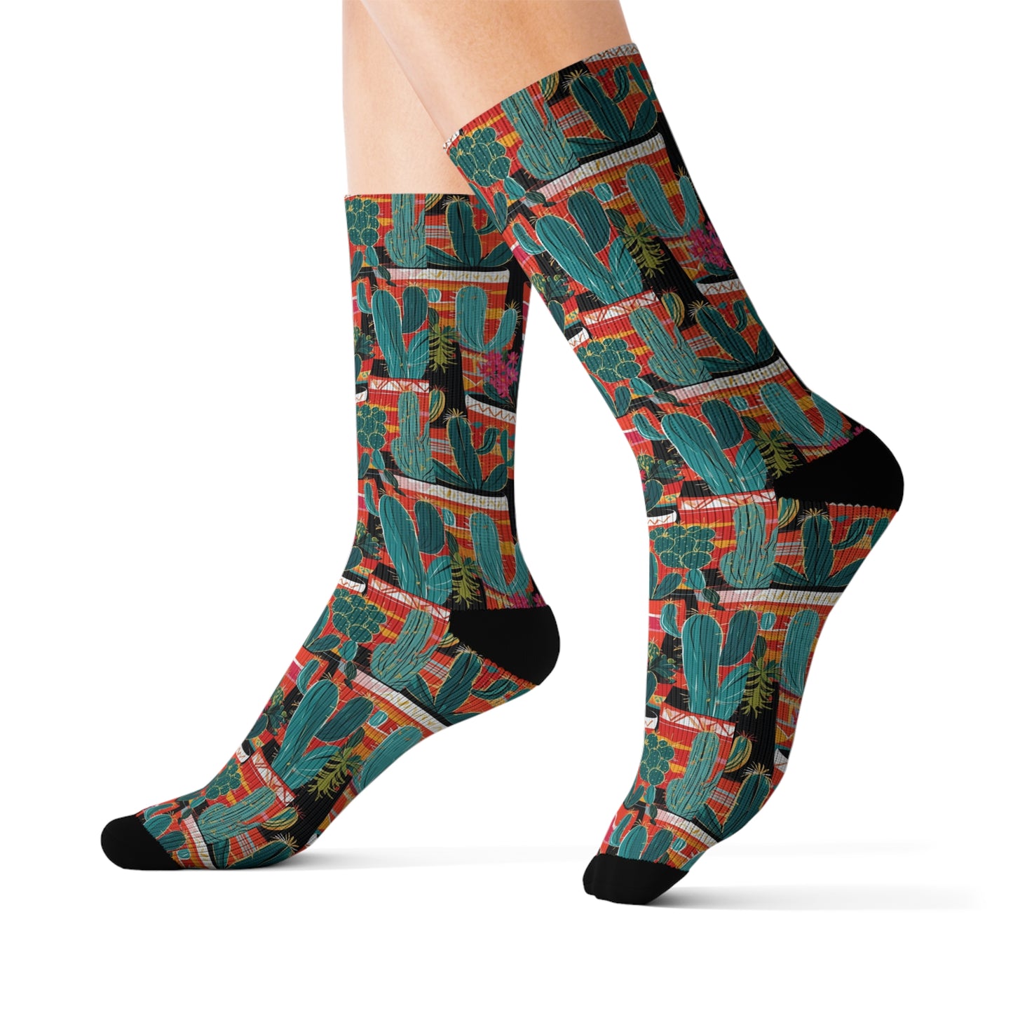 Fashionable Cactus Socks - Stylish Comfort Unisex