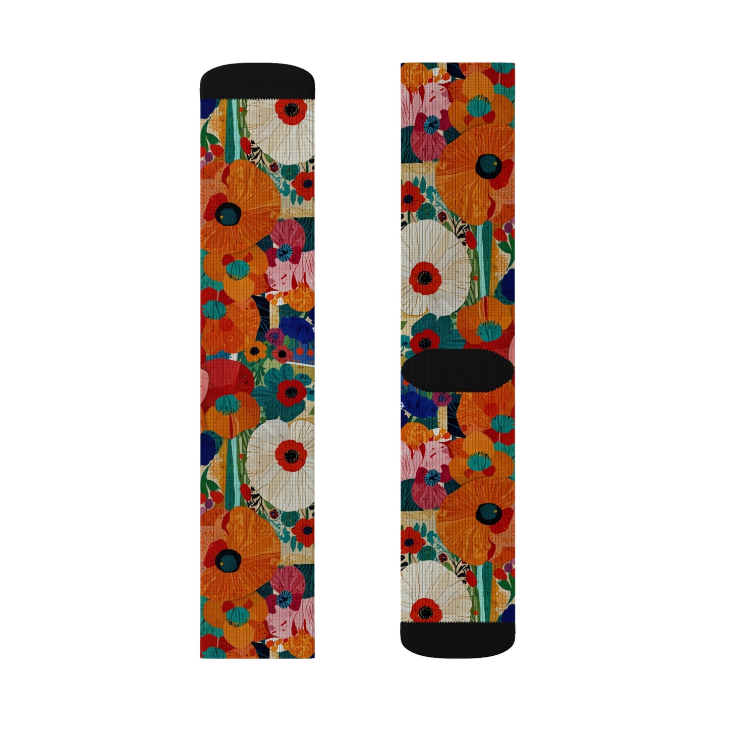 Unisex Flower Pattern Socks - Creative Socks-Flower Market