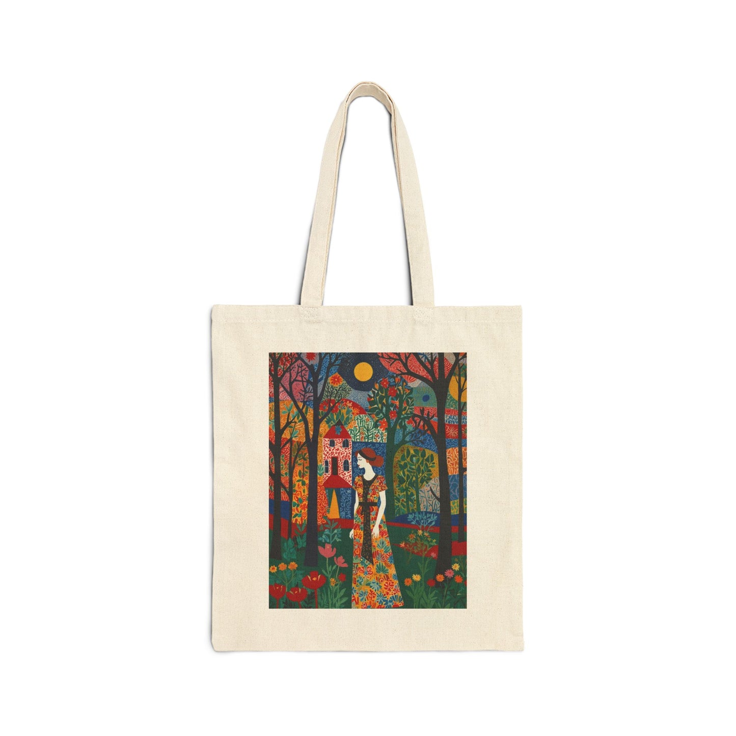 Artistic Canvas Tote Bag - 100% Cotton, Durable & Stylish