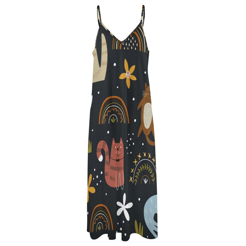 Elementologie: Art in Motion - Made-to-Order Sling Ankle Long Dresses - Premium  from Inkedjoy - Just $36.68! Shop now at Elementologie