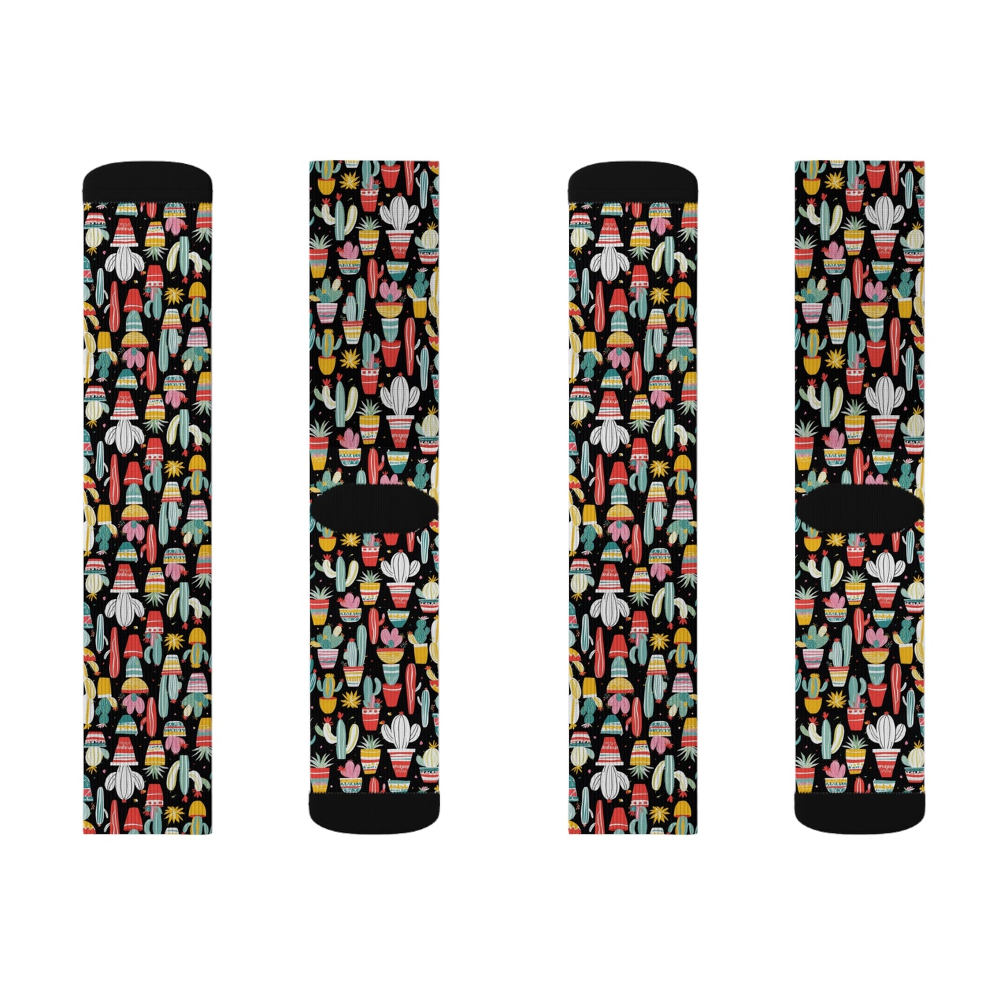 Fun Gift Socks - Blooming Cactus Design