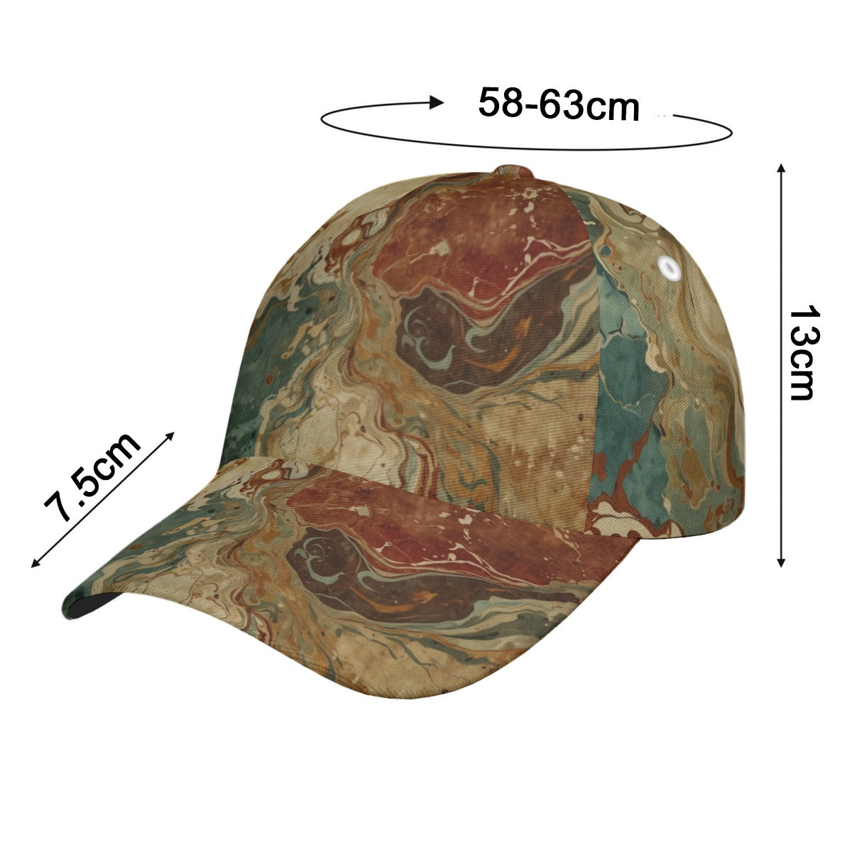 Baseball Cap | Marbled Design