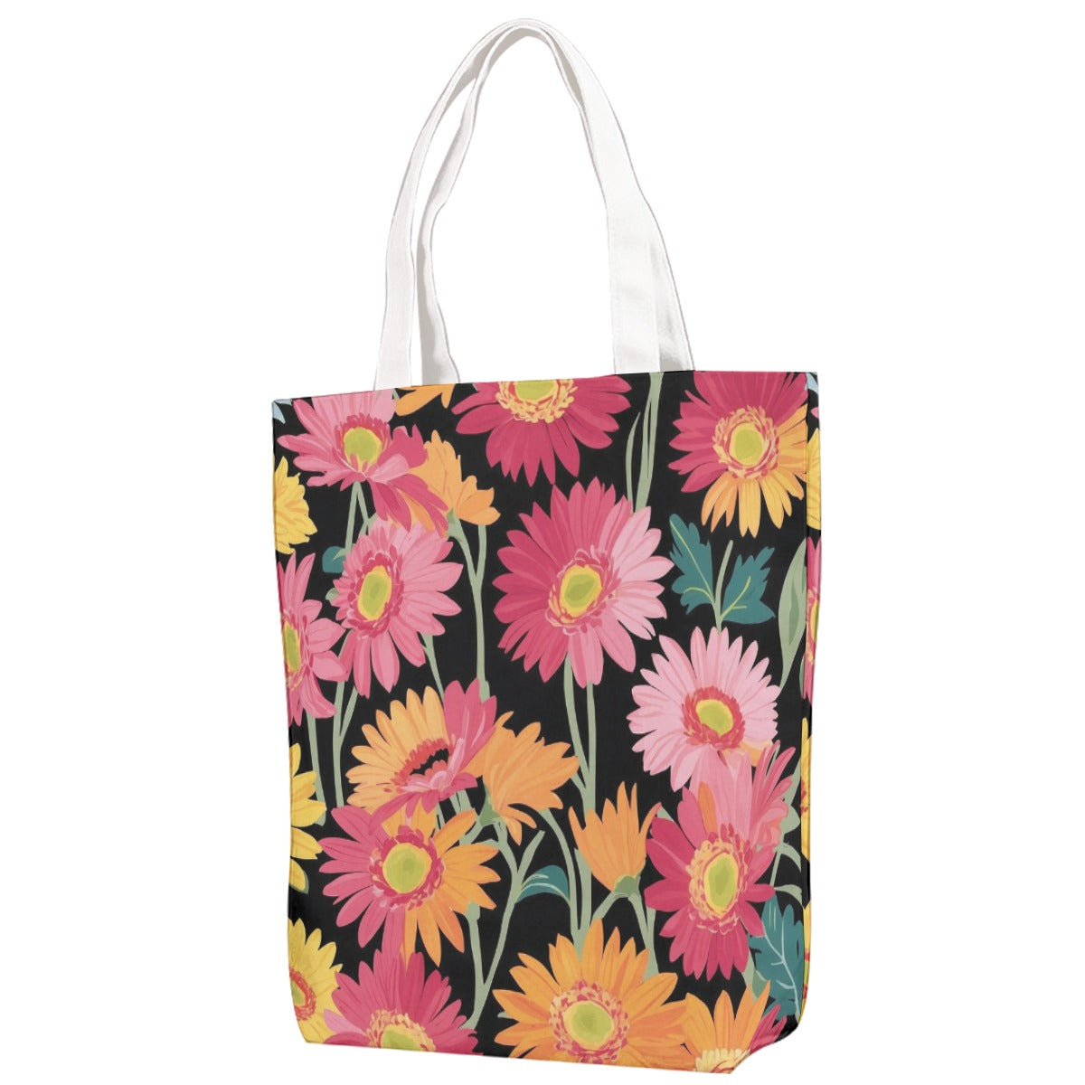 Canvas Bag With Shoulder Strap| Gerbera Daisies| FREE Shipping