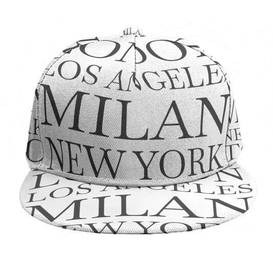 Baseball Cap With Flat Brim| Fashion Cities of the World