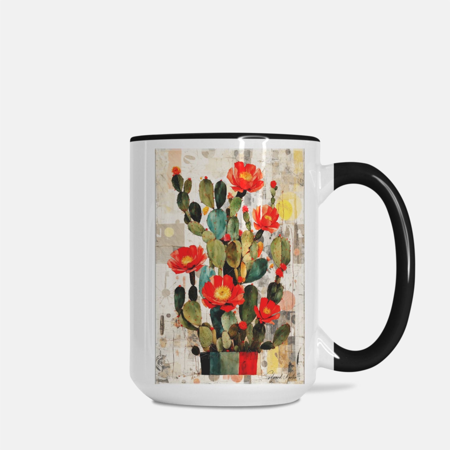 Mug Deluxe 15 oz. Cacti