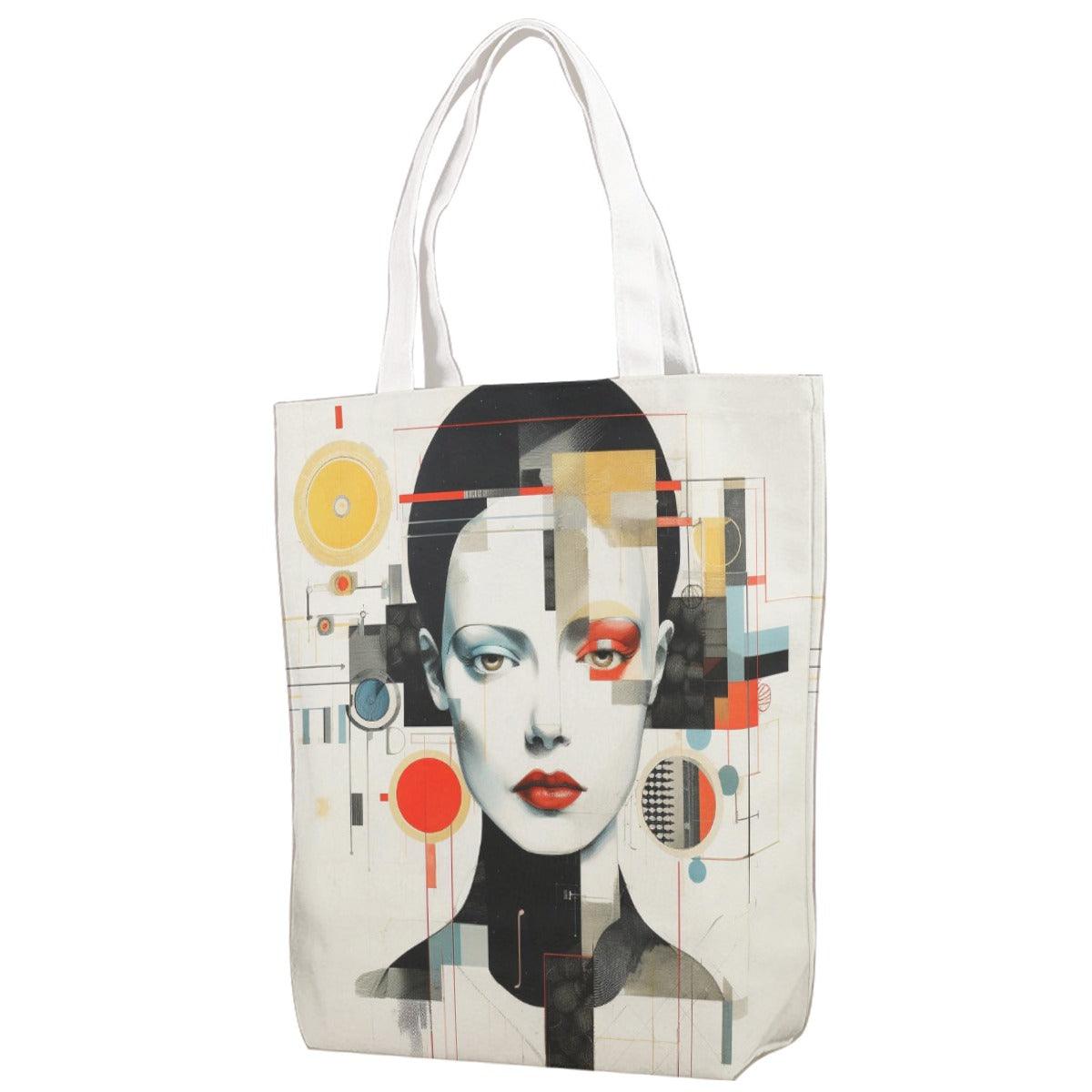 Large Canvas Bag With Shoulder Strap-Corina - Elementologie