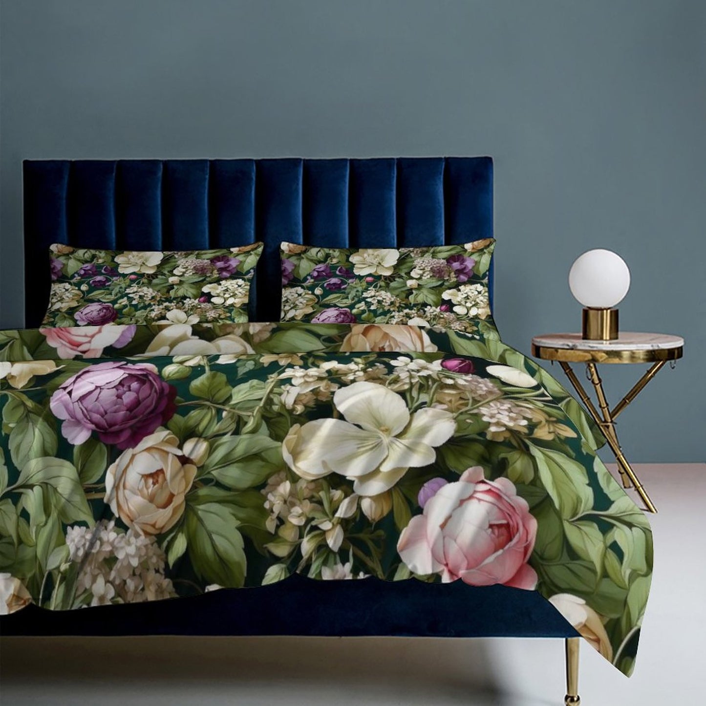 Elegant 3-Piece Bedding Set - 90"x90" Botanica Collection