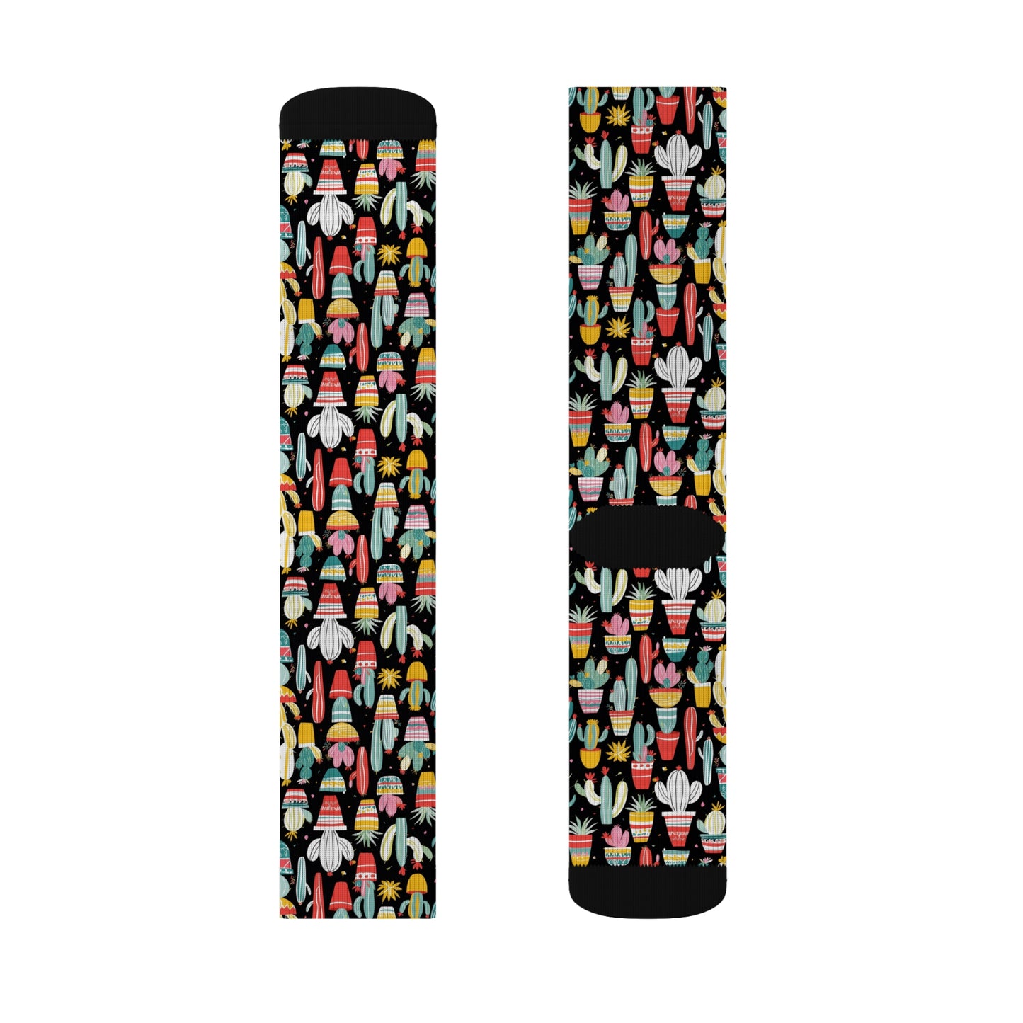 Fun Gift Socks - Blooming Cactus Design