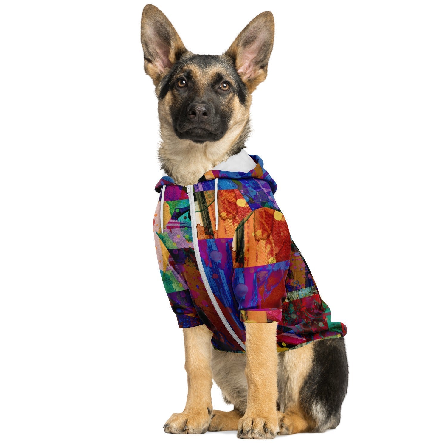 Fashion Dog Zip-Up Hoodie - Premium Fashion Dog Zip-Up Hoodie - AOP from Subliminator - Just $42.50! Shop now at Elementologie