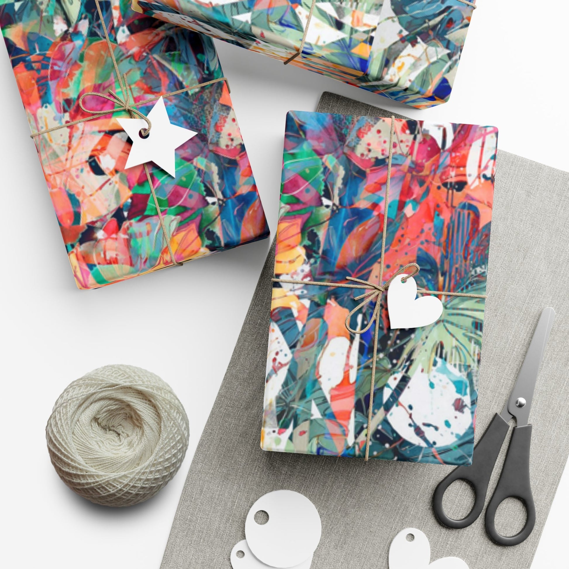 Unwrap the Extraordinary: Elementologie Premium Wrapping Paper - Eye-Catching Prints, Timeless Sophistication - Premium Home Decor from Printify - Just $9.09! Shop now at Elementologie