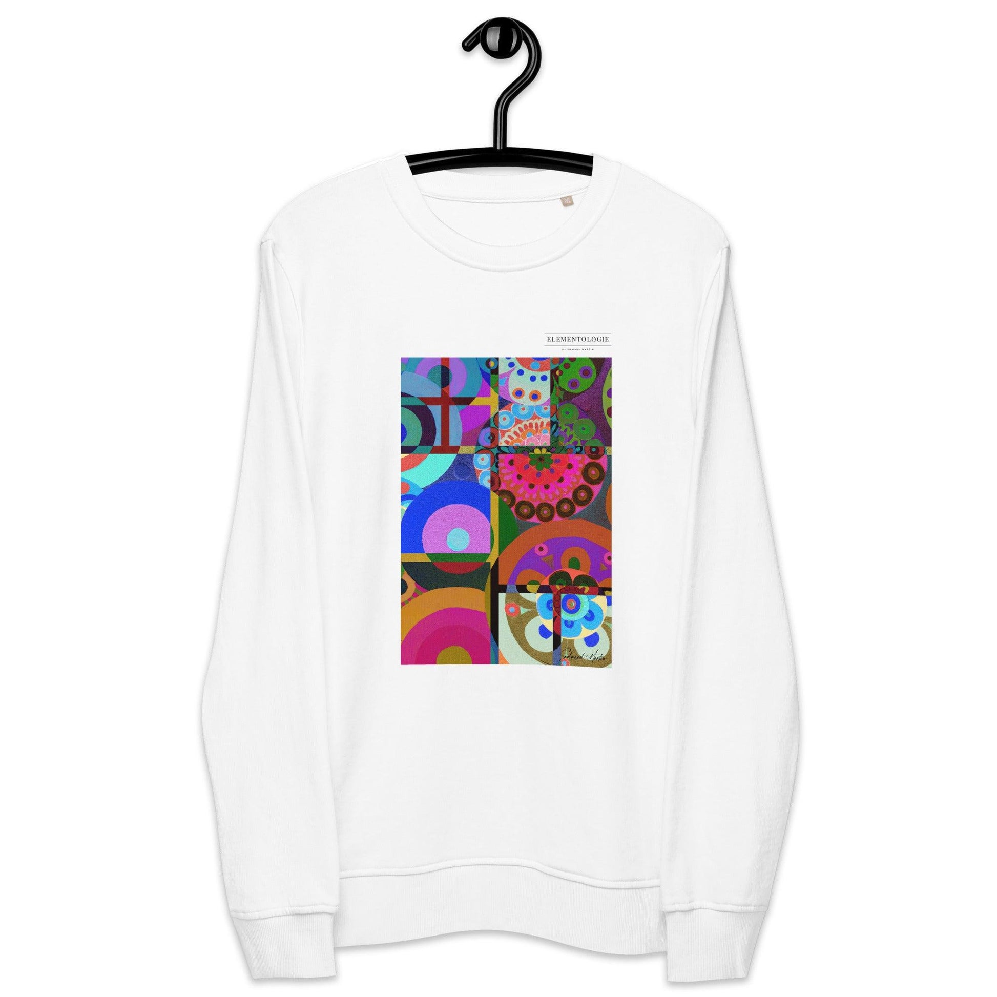 Unisex Organic Sweatshirt-Abstract No.401 by Edward Martin - Elementologie