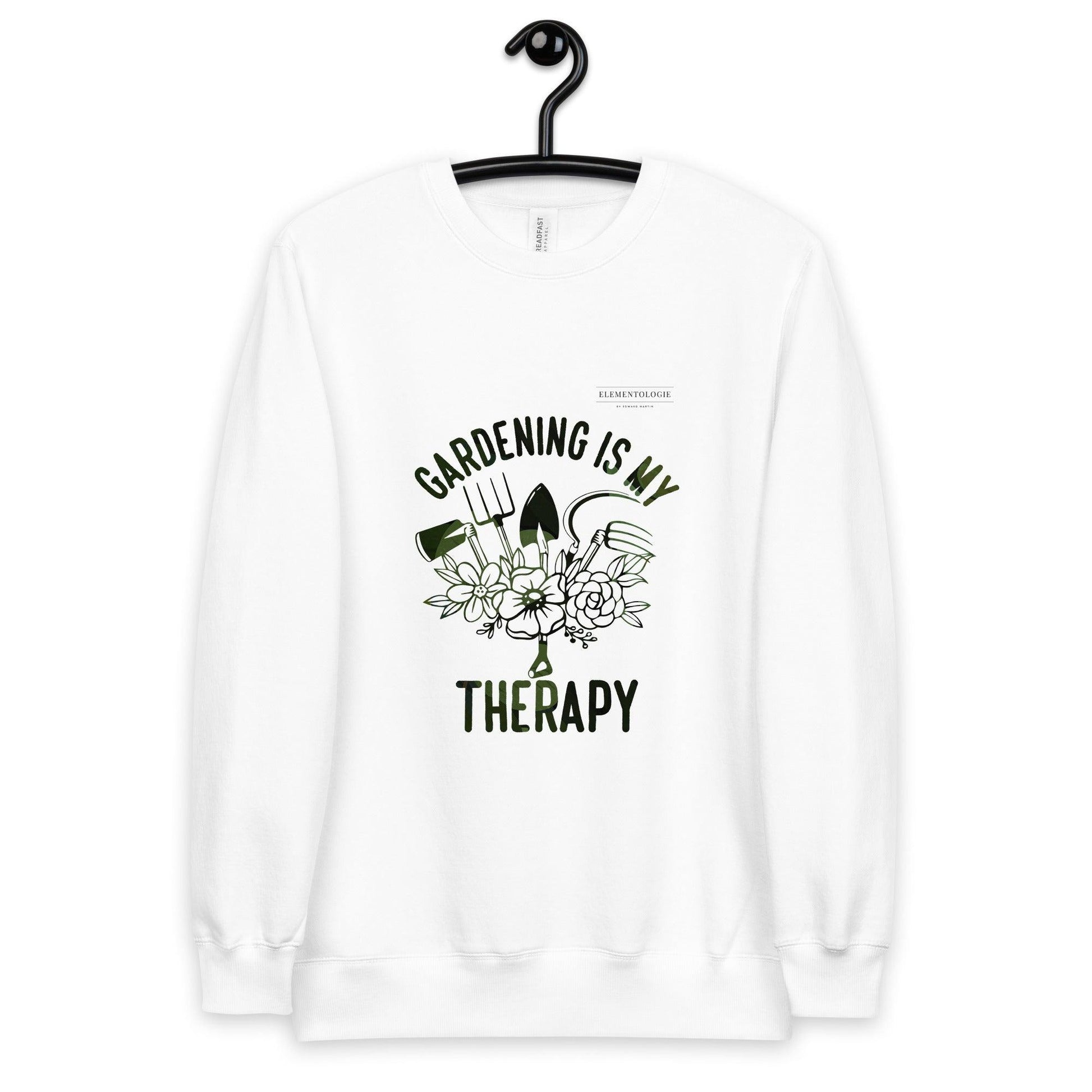 Unisex Fashion Sweatshirt-Gardening Is My Therapy - Elementologie