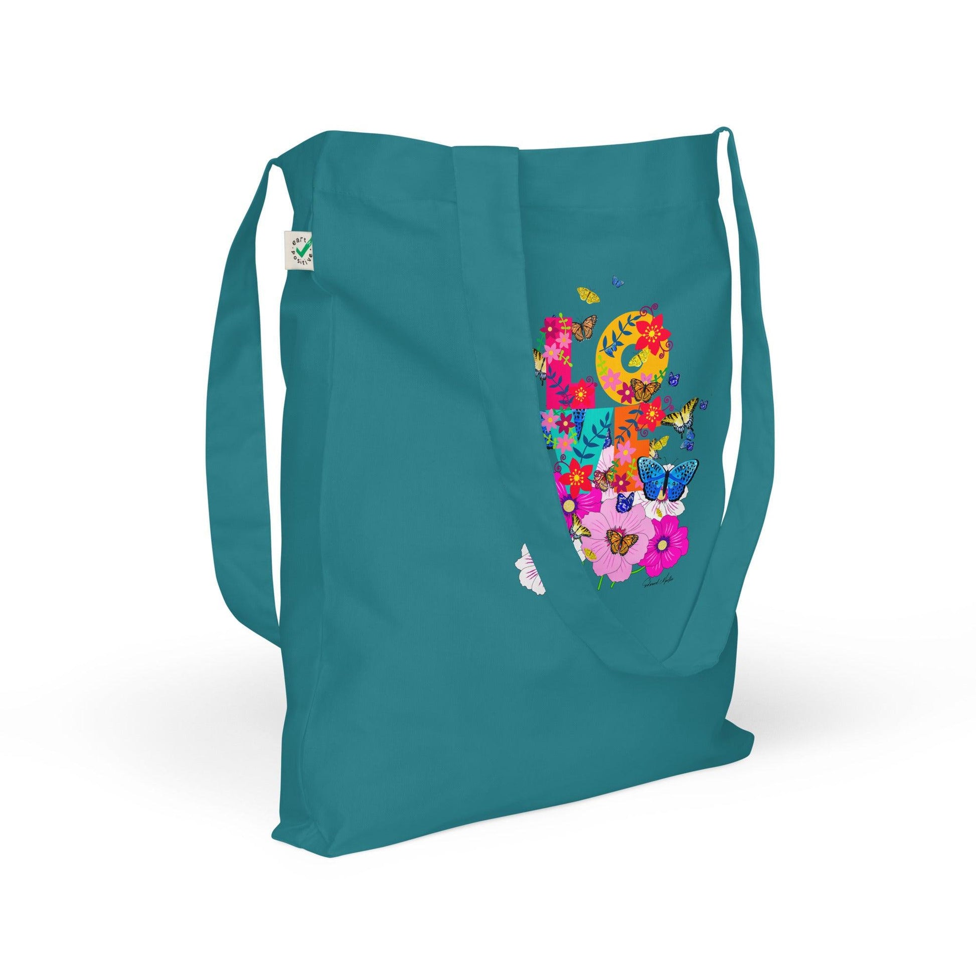 Organic fashion tote bag-Summer Love by Edward Martin - Elementologie