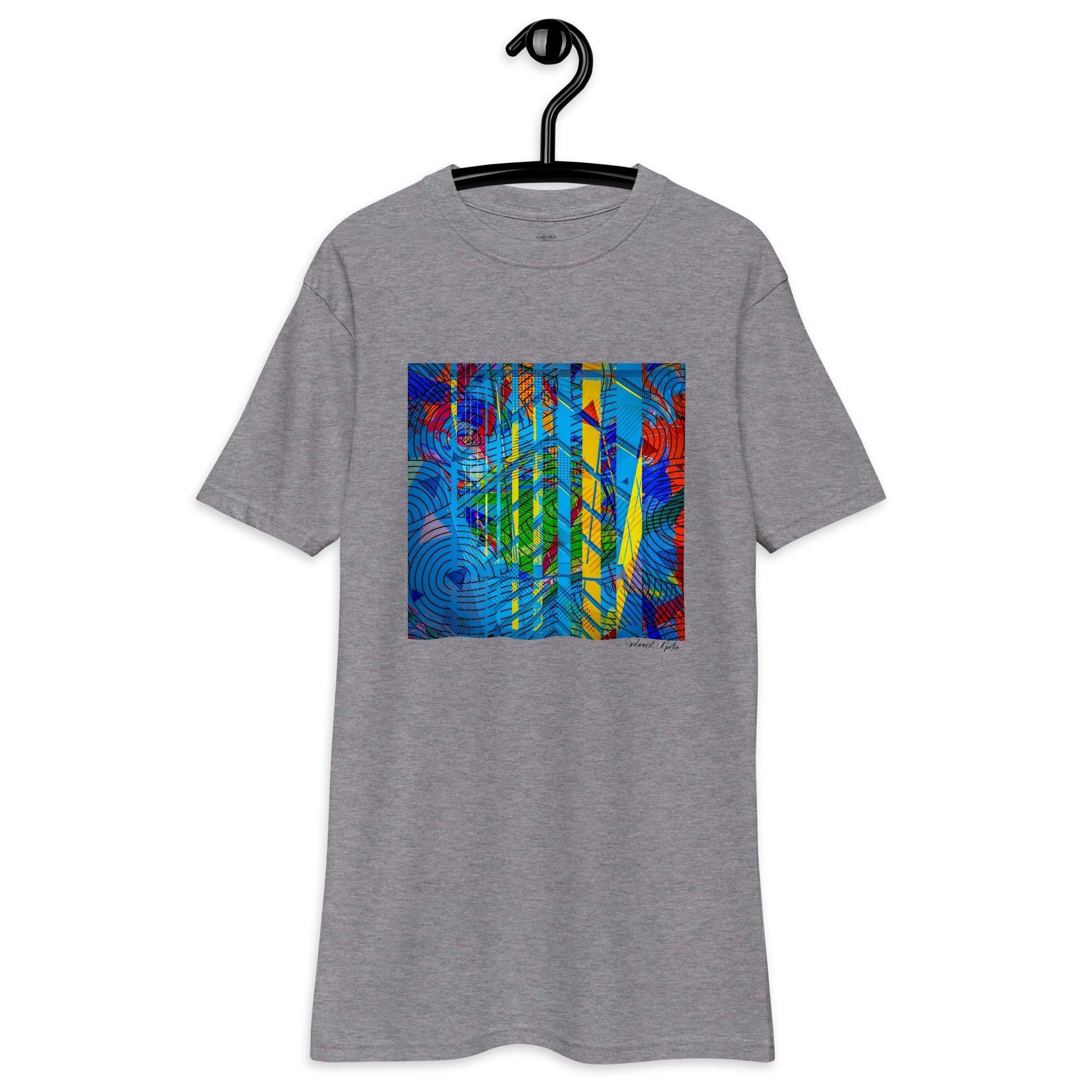 Unisex premium heavyweight tee-Abstract No.01 by Edward Martin - Elementologie