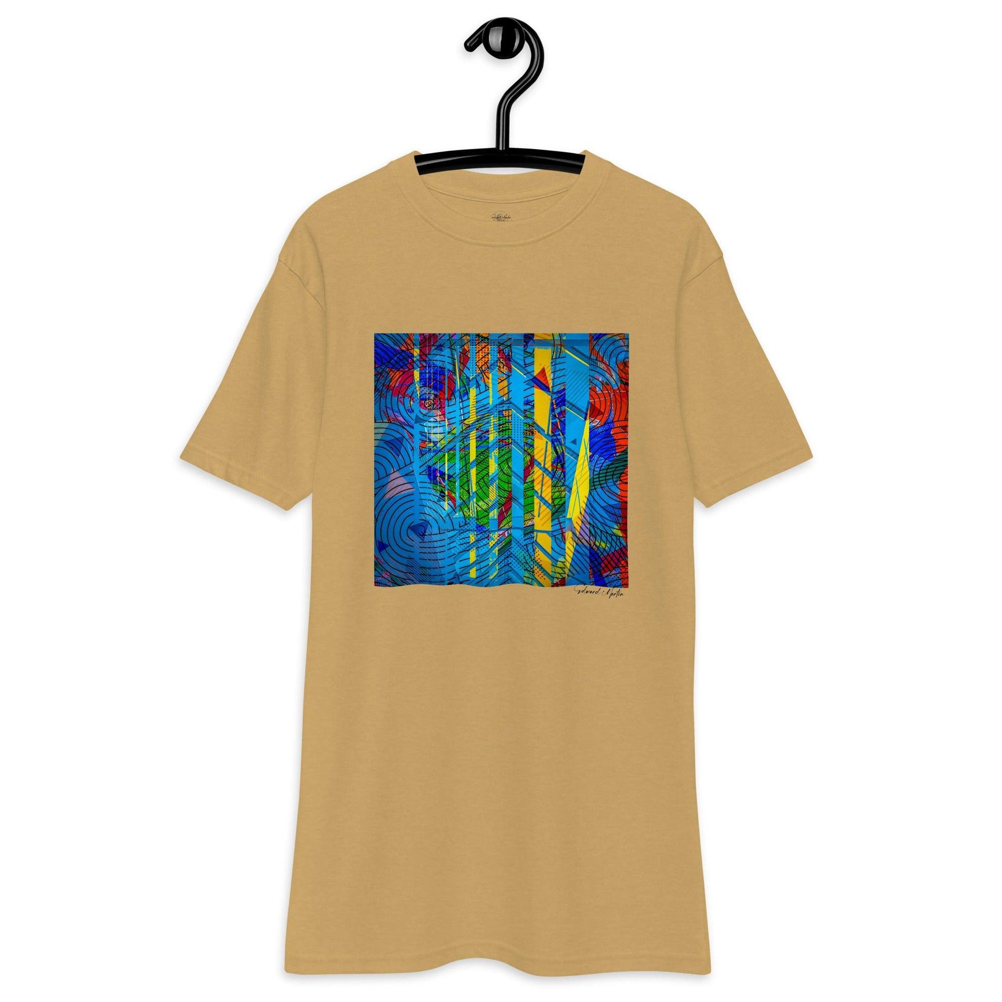 Unisex premium heavyweight tee-Abstract No.01 by Edward Martin - Elementologie