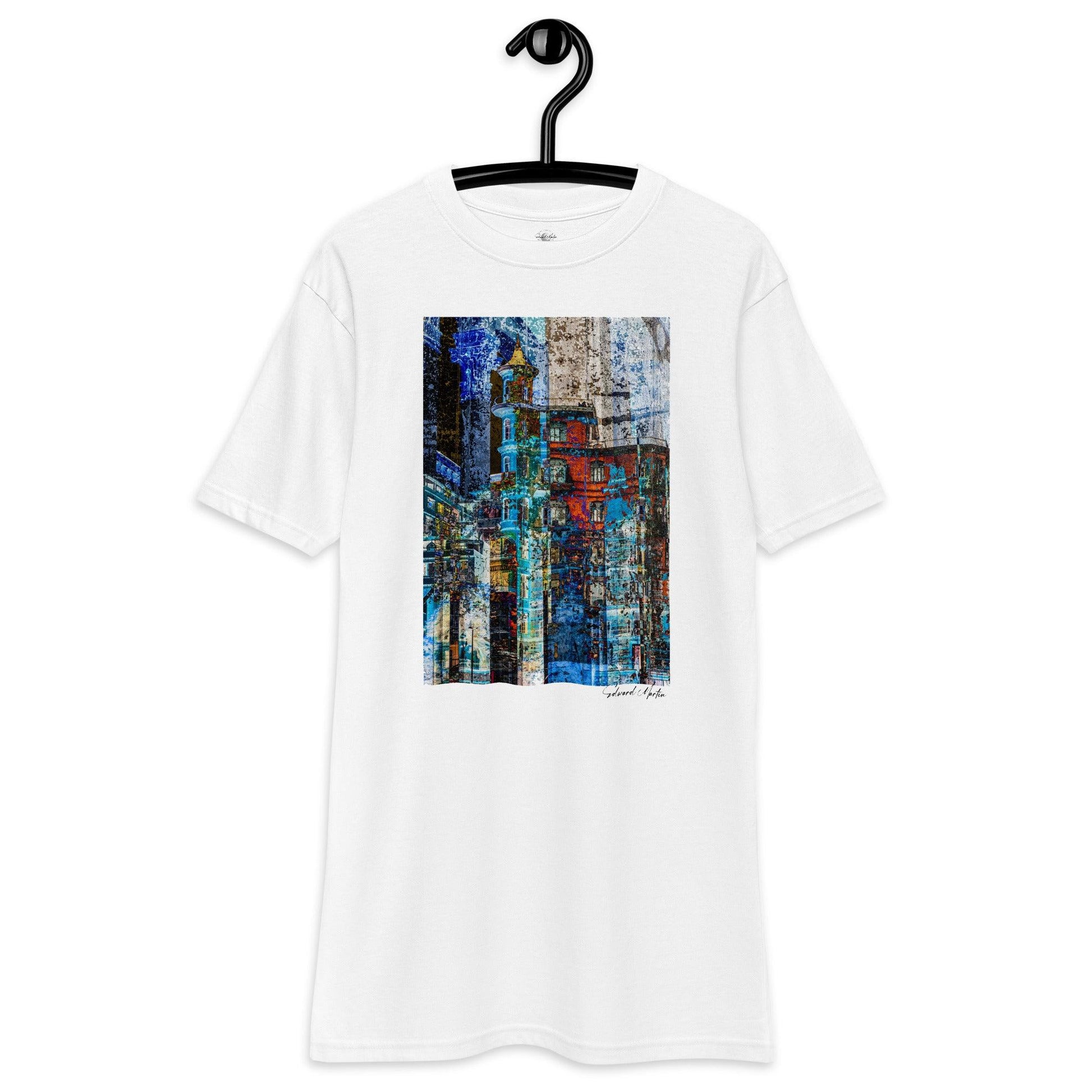 Unisex premium heavyweight tee-Abstract No.97 by Edward Marin - Elementologie