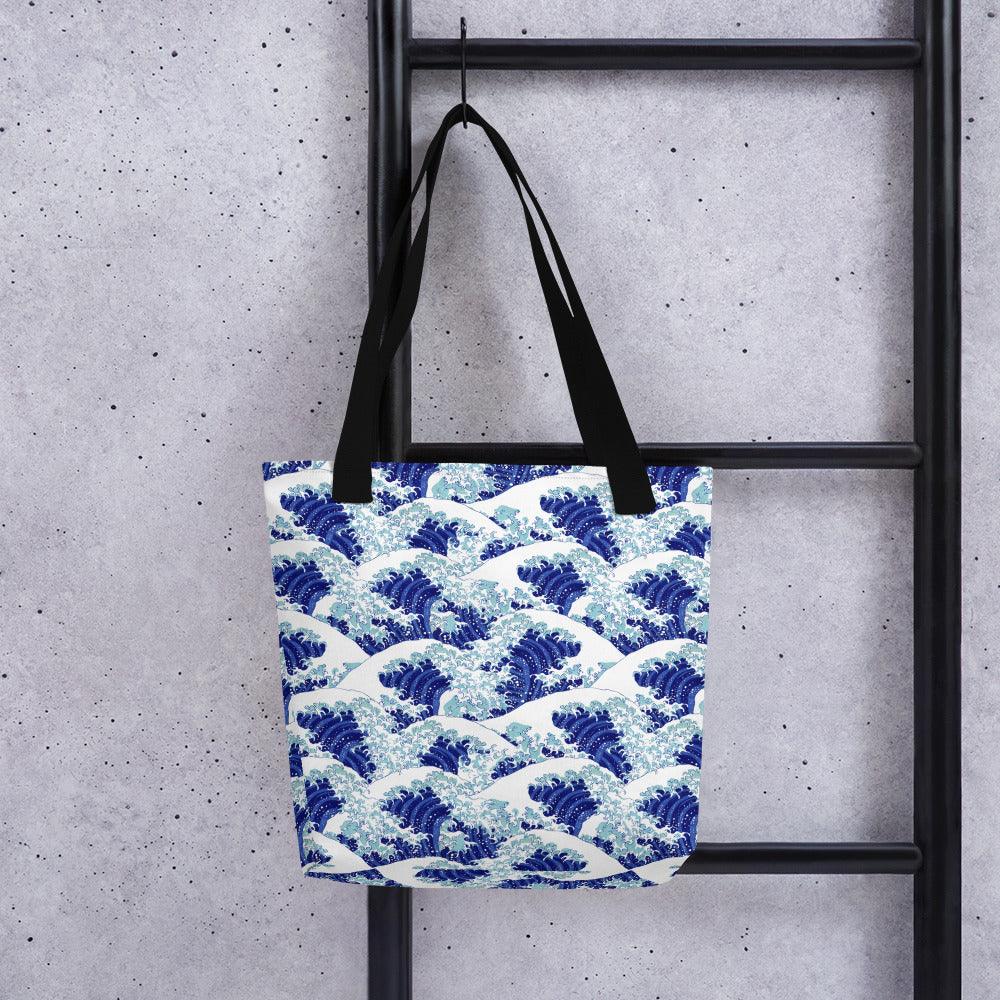 Tote bag-Blue Waves - Elementologie