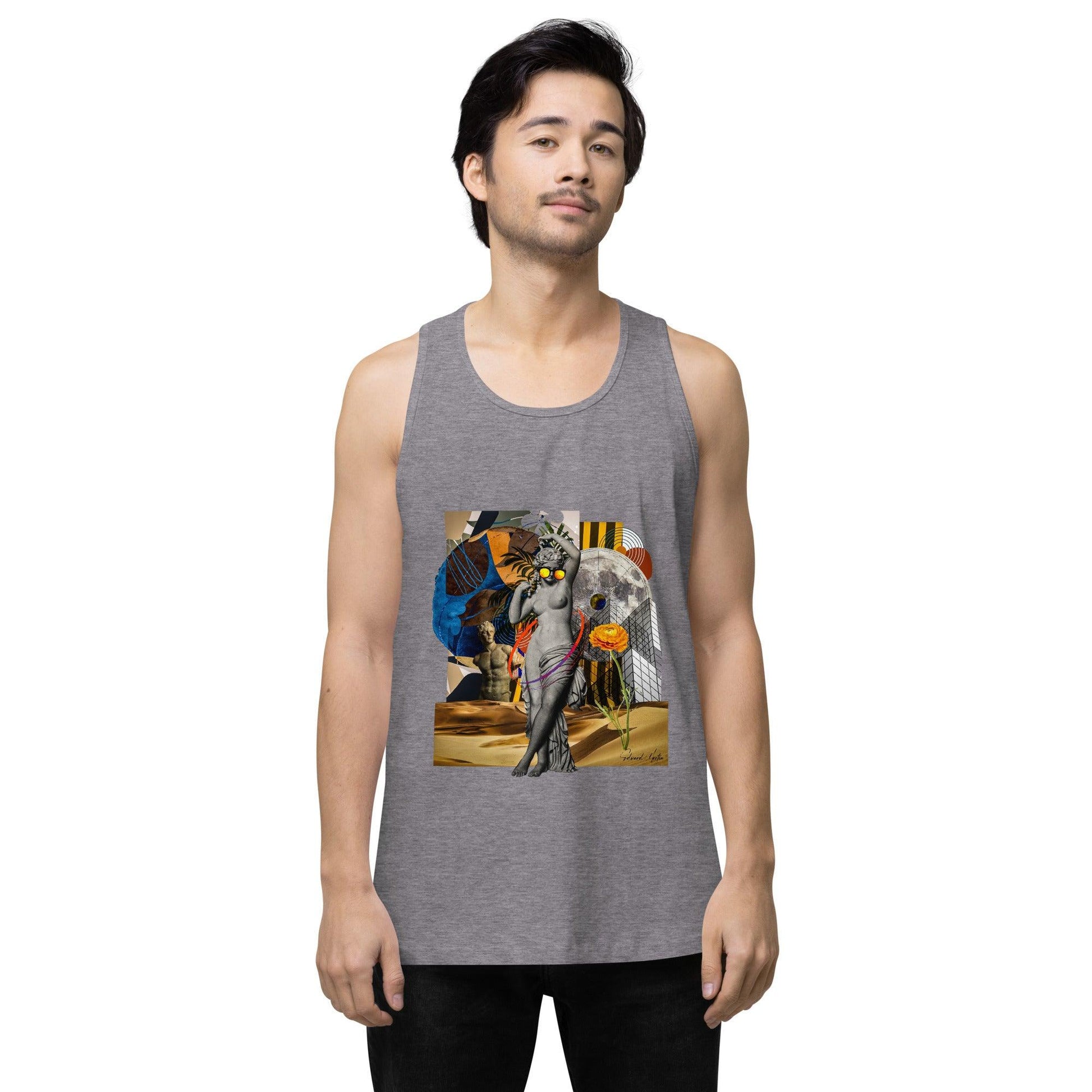 Men’s premium tank top-She Moves by Edward Martin - Elementologie