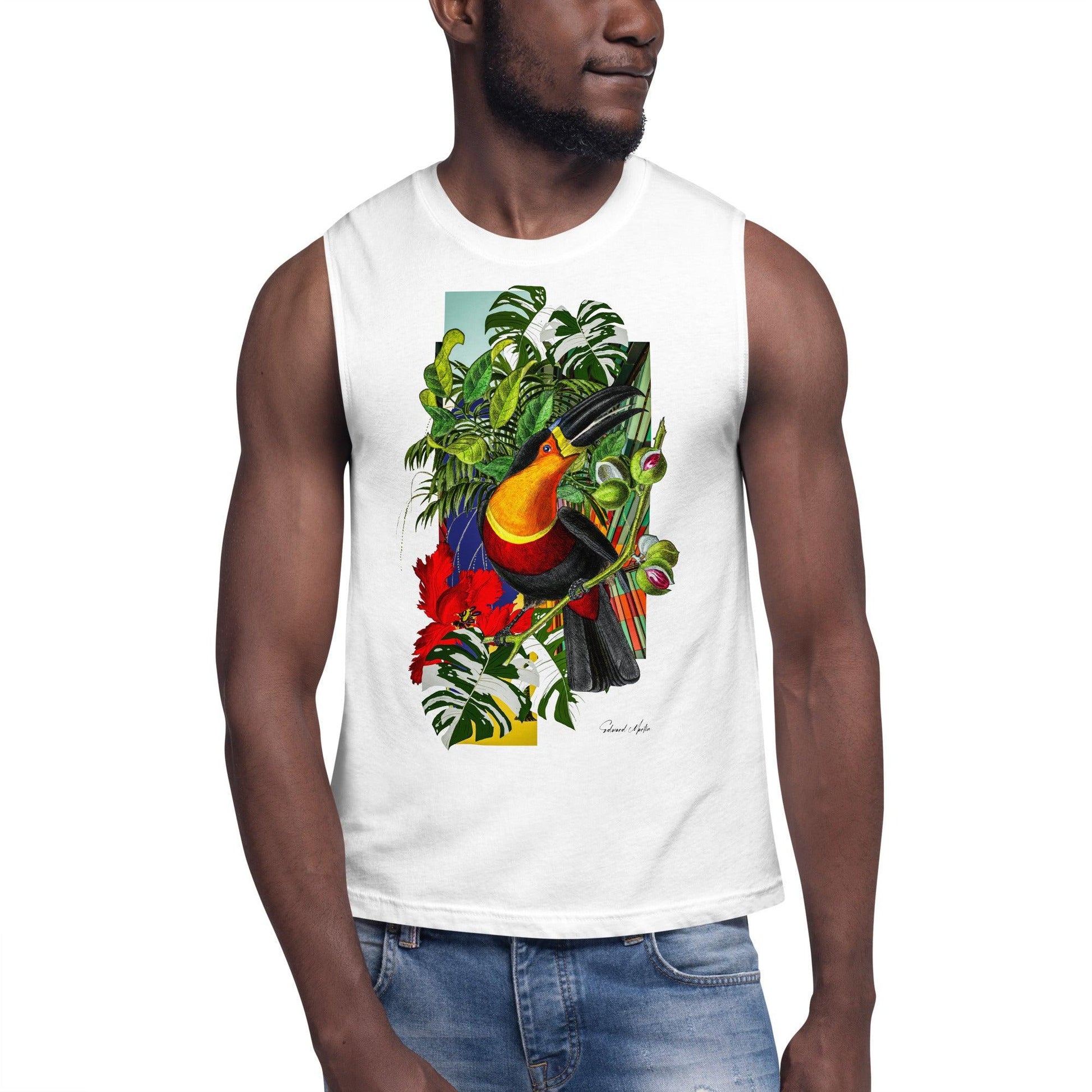 Unisex Muscle Shirt-Paradiso by Edward Martin - Elementologie