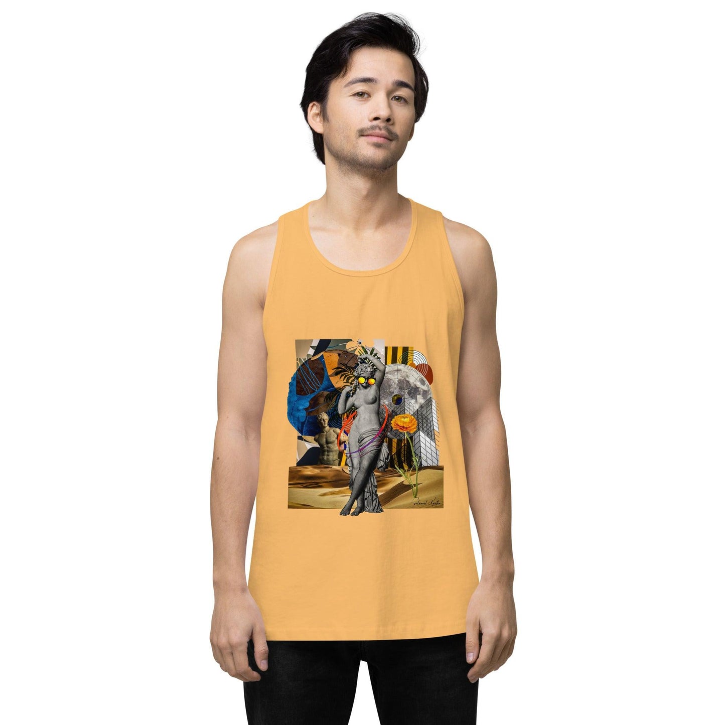 Men’s premium tank top-She Moves by Edward Martin - Elementologie