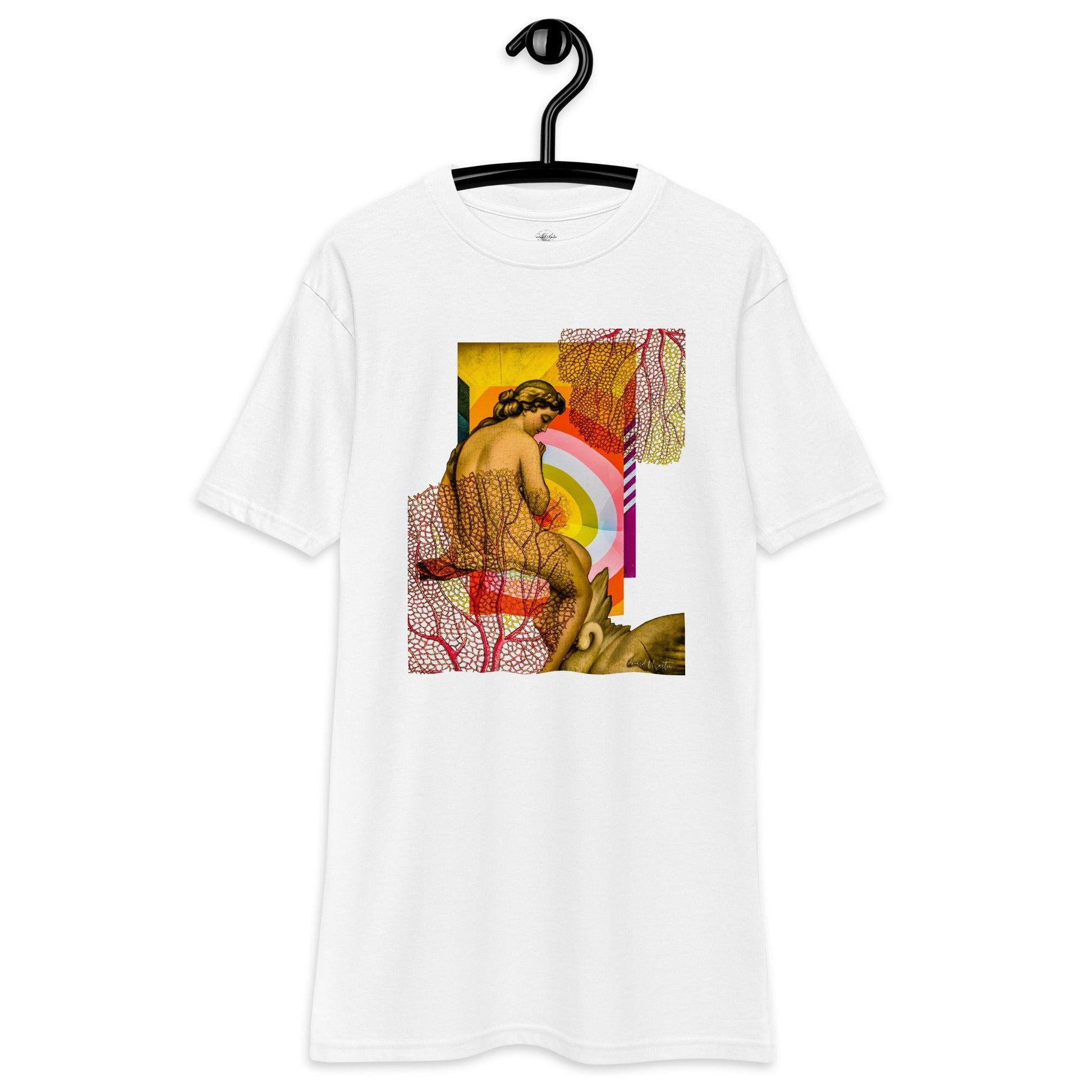 Unisex premium heavyweight tee-Leda and the Swan - Elementologie