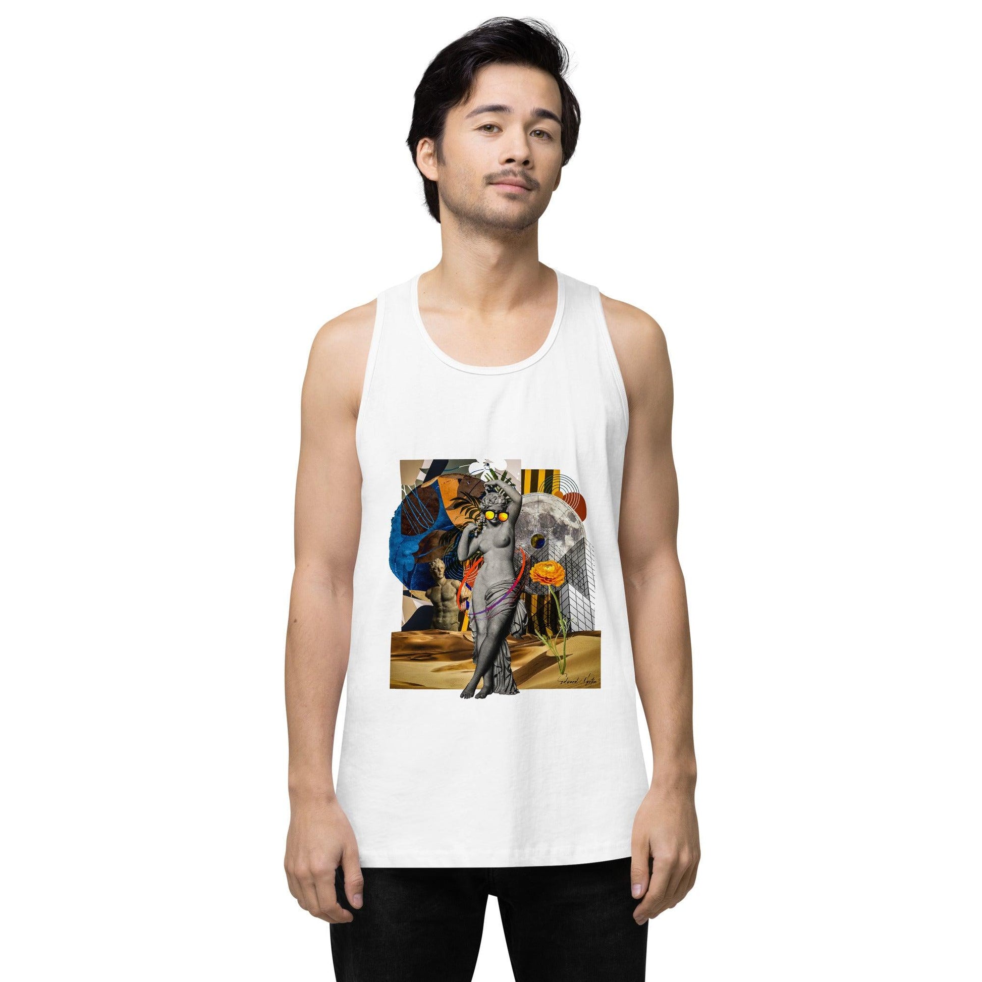 Men’s premium tank top-She Moves by Edward Martin - Elementologie