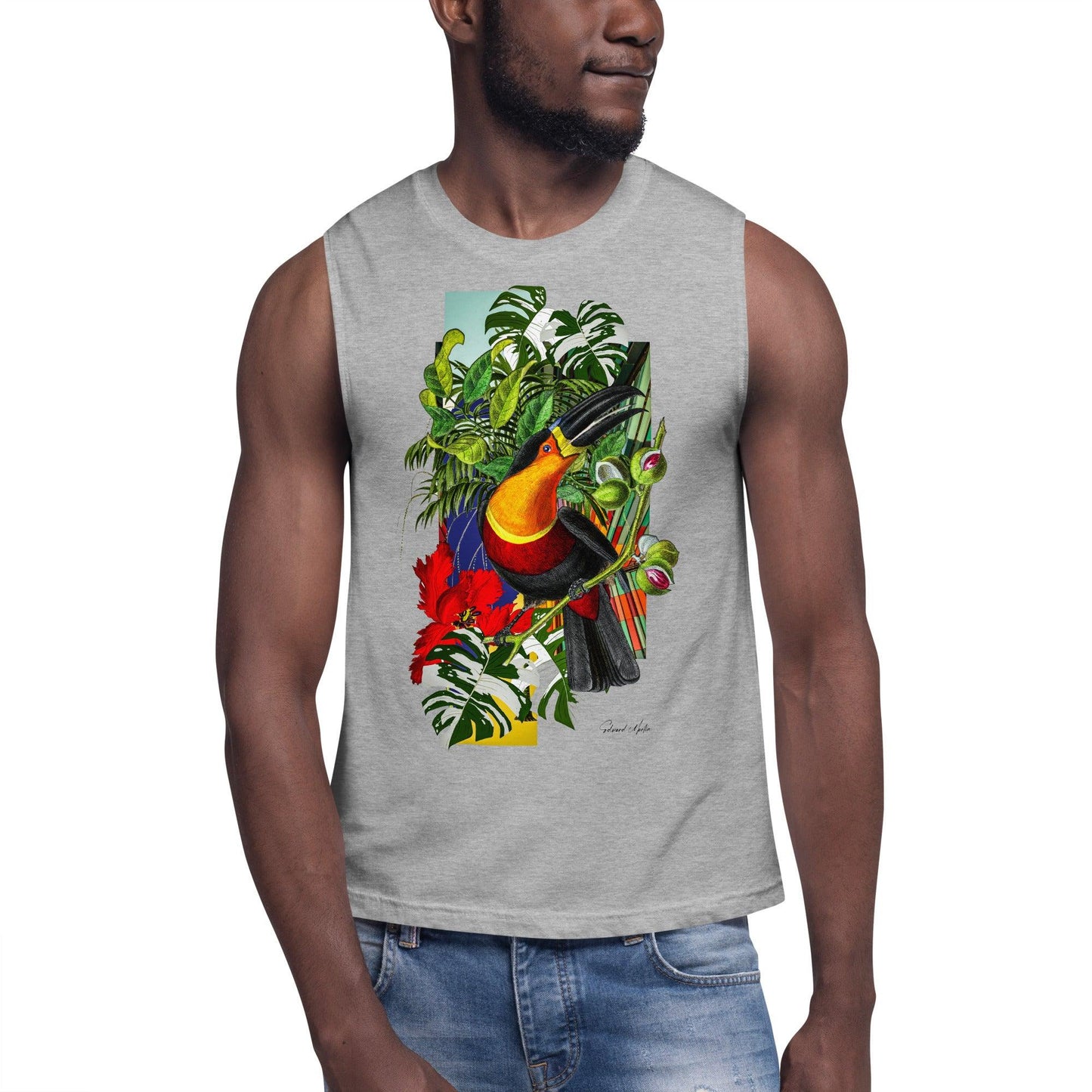 Unisex Muscle Shirt-Paradiso by Edward Martin - Elementologie