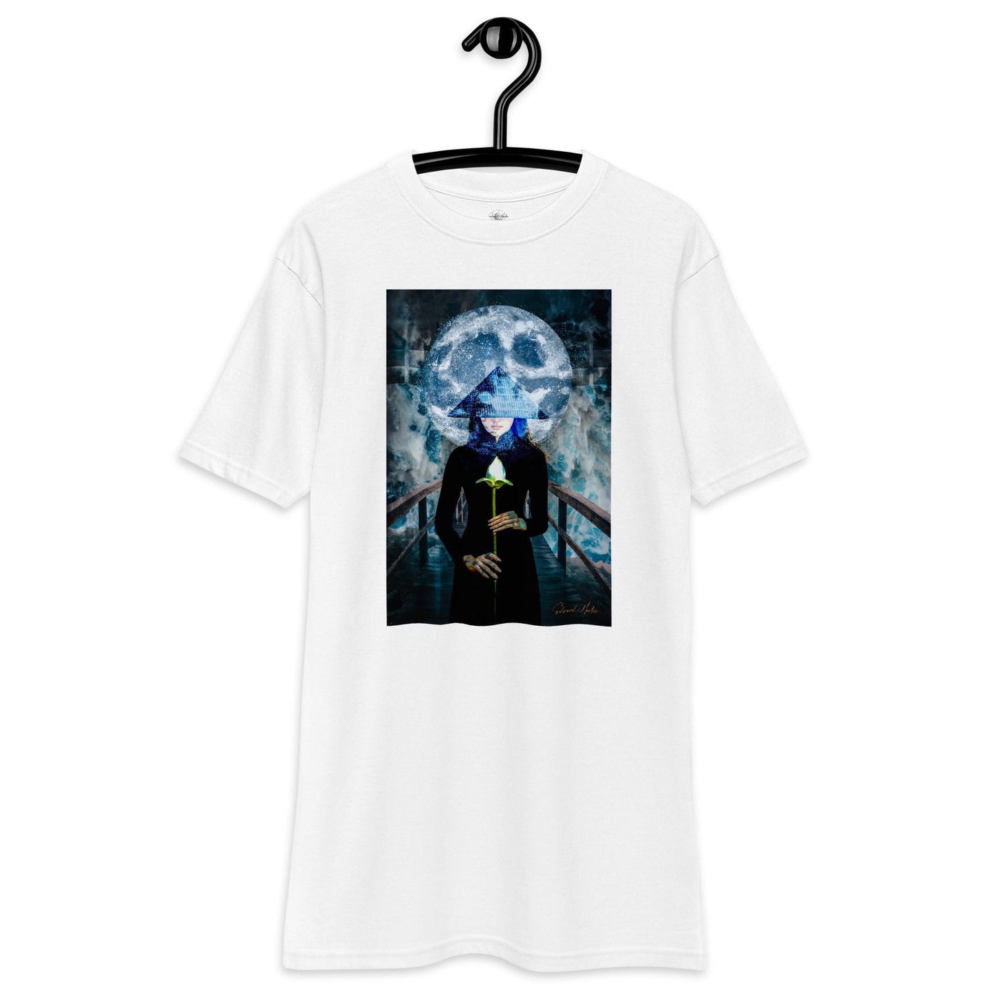 Unisex premium heavyweight tee-Emergence of Peace by Edward Martin - Elementologie