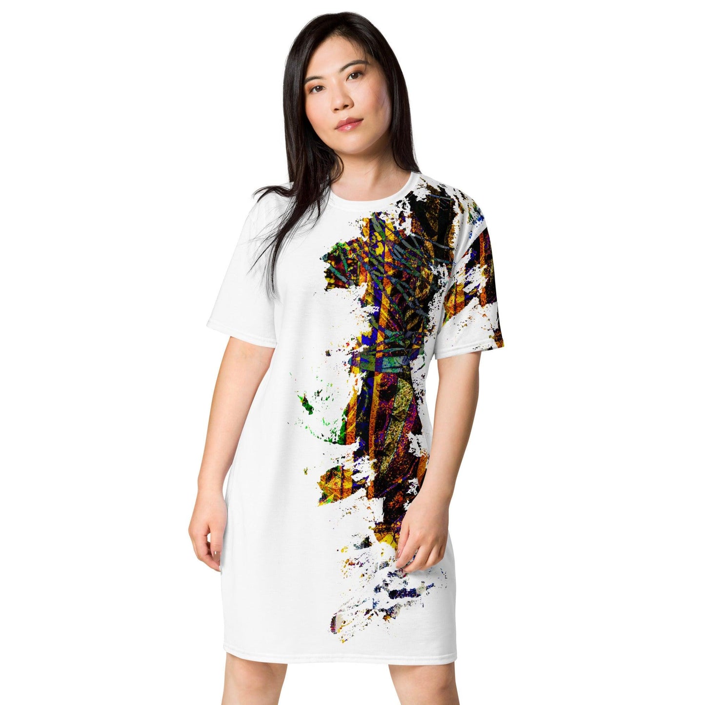 T-shirt dress-Never Ending by Edward Martin - Elementologie