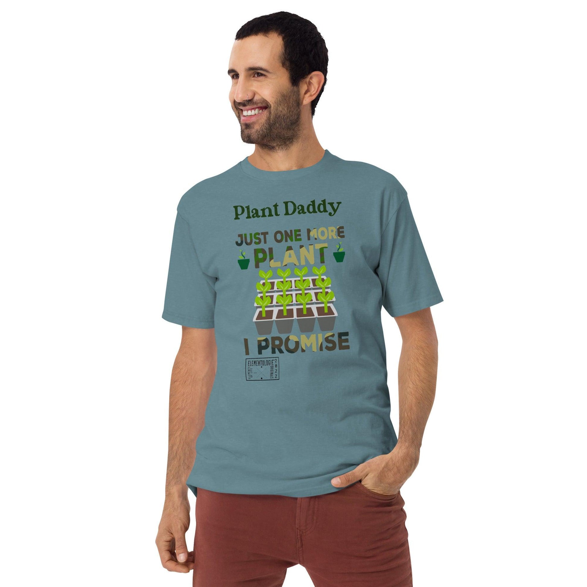 Men’s Premium Heavyweight Tee-Plant Daddy - Elementologie