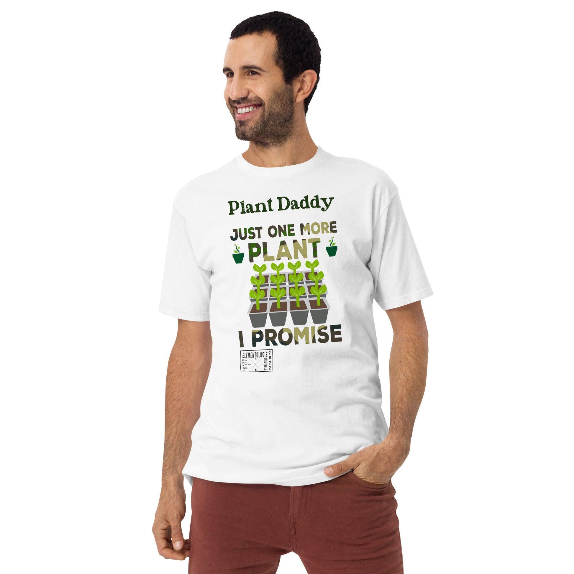 Men’s Premium Heavyweight Tee-Plant Daddy - Elementologie