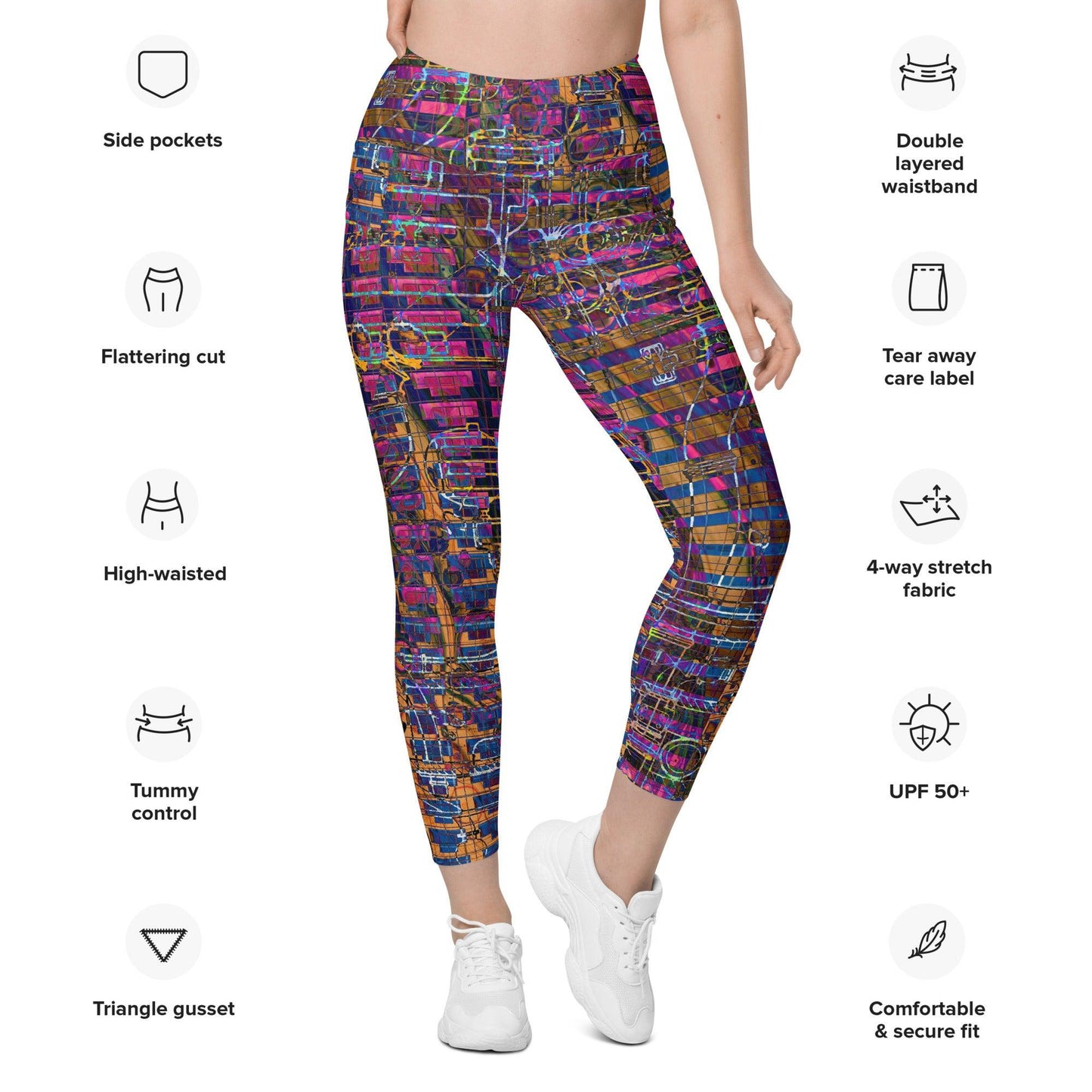 Leggings With Pockets-Fusion No.03 - Elementologie