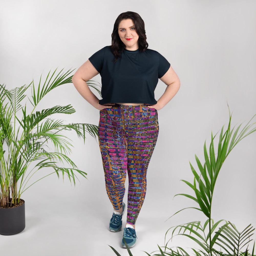 Plus Size Leggings-Fusion No.04 - Elementologie