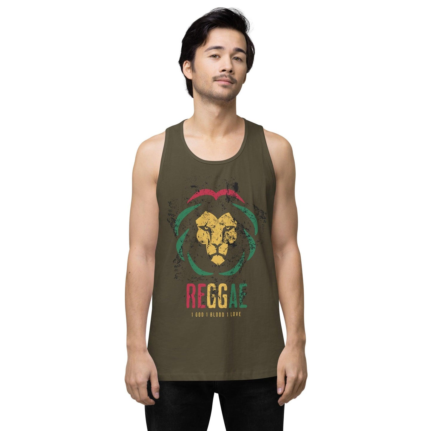 Men’s Premium Tank Top-Reggae - Elementologie