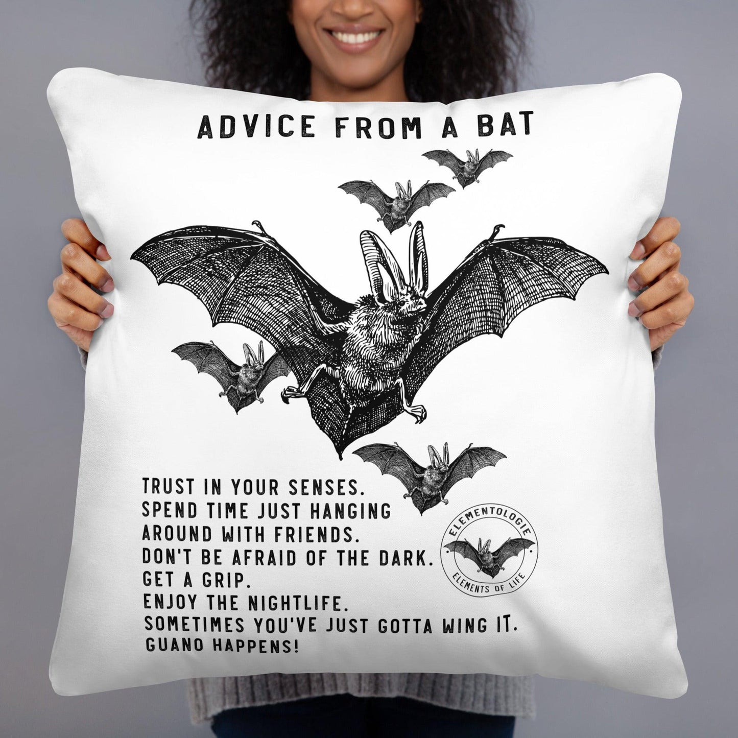 Pillow-Advice from a Bat - Elementologie