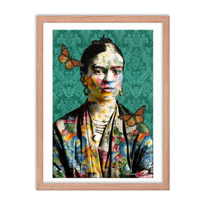 Framed print- Frida Collage - Elementologie
