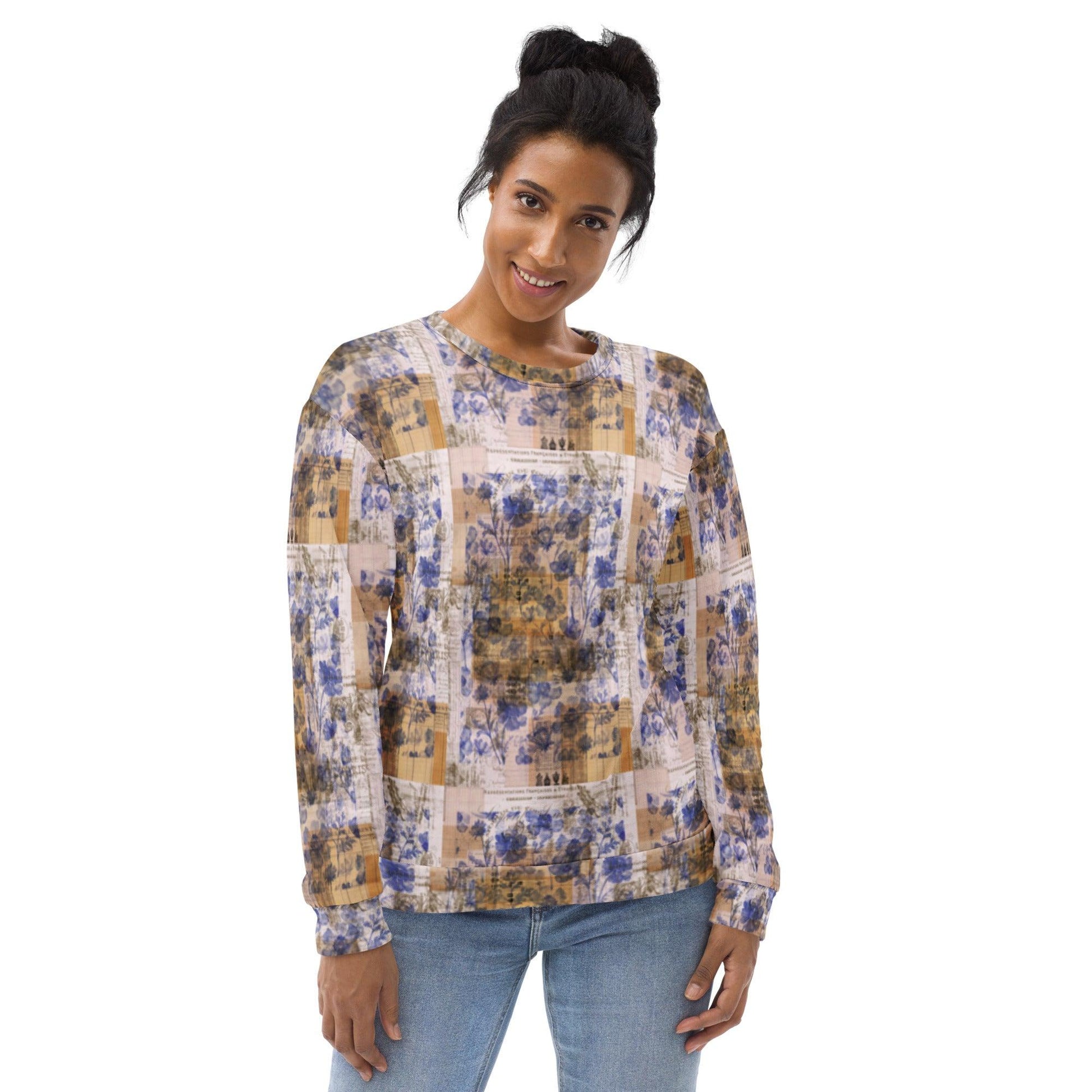 Unisex Sweatshirt-Blue Meadows - Elementologie