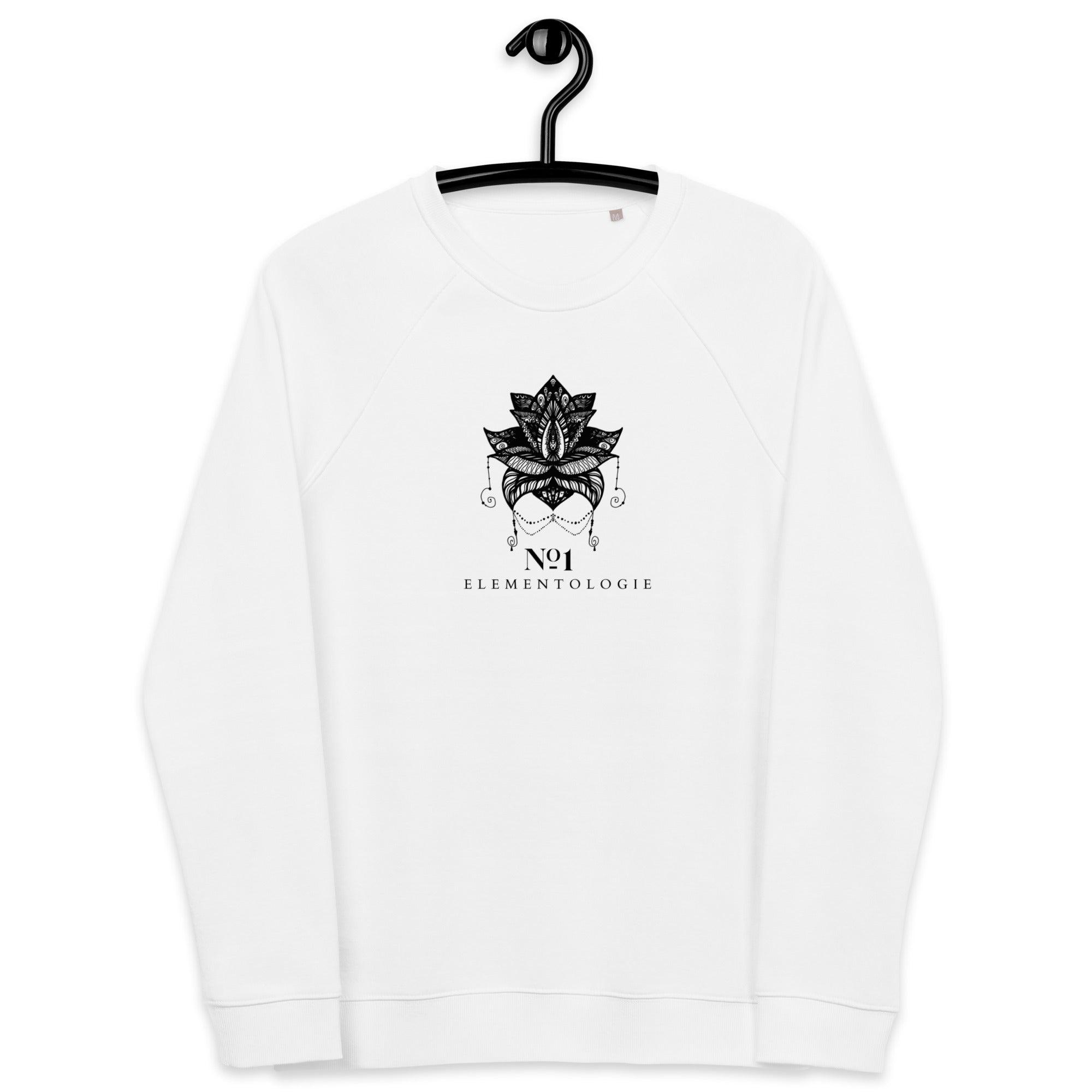 Unisex Organic Raglan Sweatshirt-Mandala Lotus No.01 - Elementologie