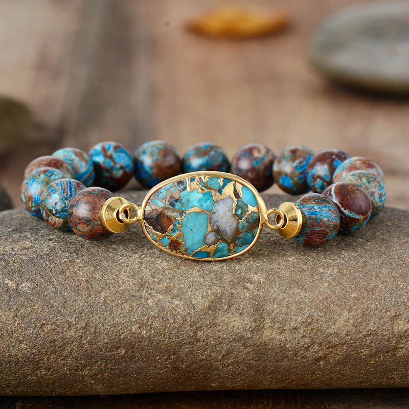 Elegant Natural Stone Beaded Bracelet