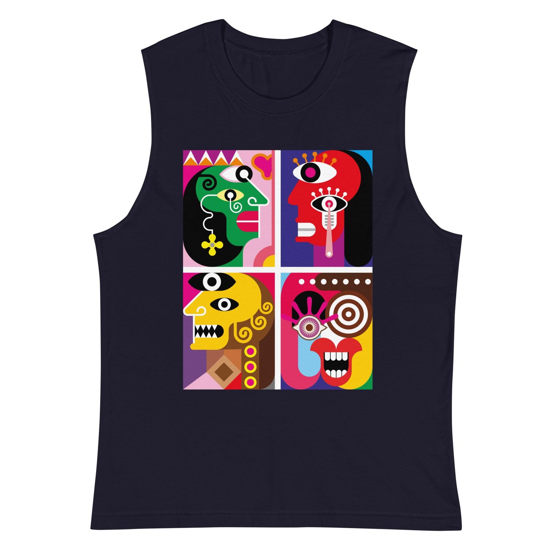 Unisex Muscle Shirt-4 Faces - Elementologie