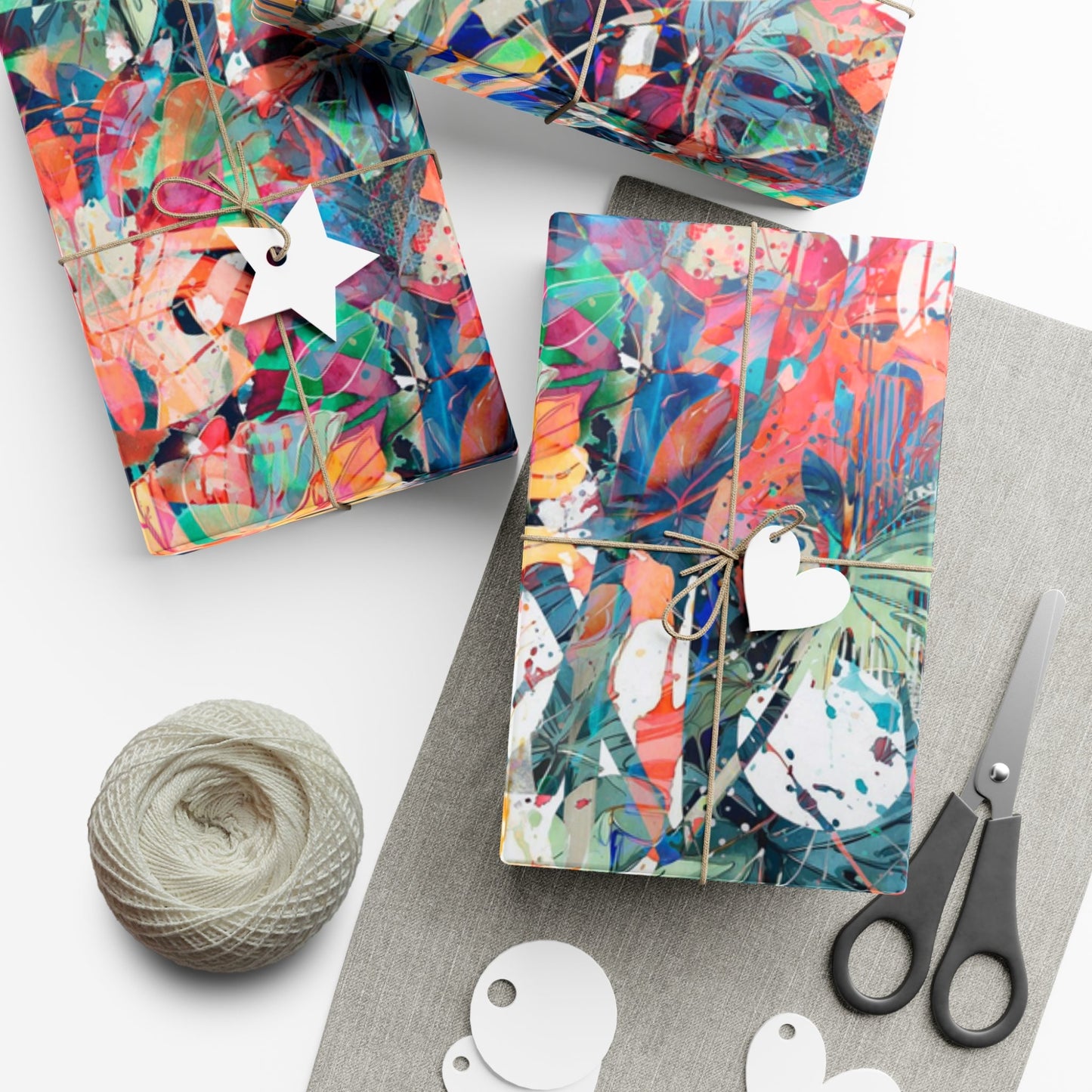 Unwrap the Extraordinary: Elementologie Premium Wrapping Paper - Eye-Catching Prints, Timeless Sophistication - Premium Home Decor from Printify - Just $9.09! Shop now at Elementologie