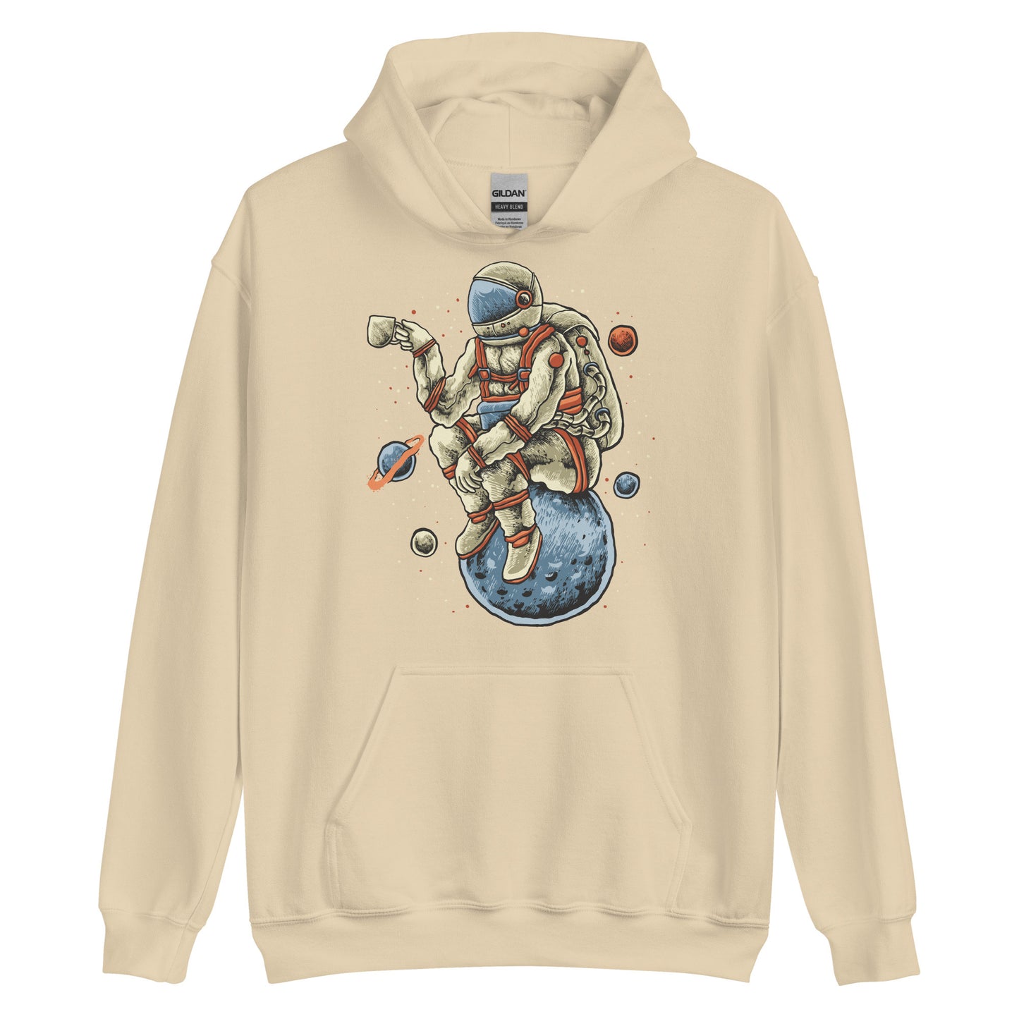 Unisex Hoodie Space Coffee - Premium  from Elementologie - Just $45.99! Shop now at Elementologie