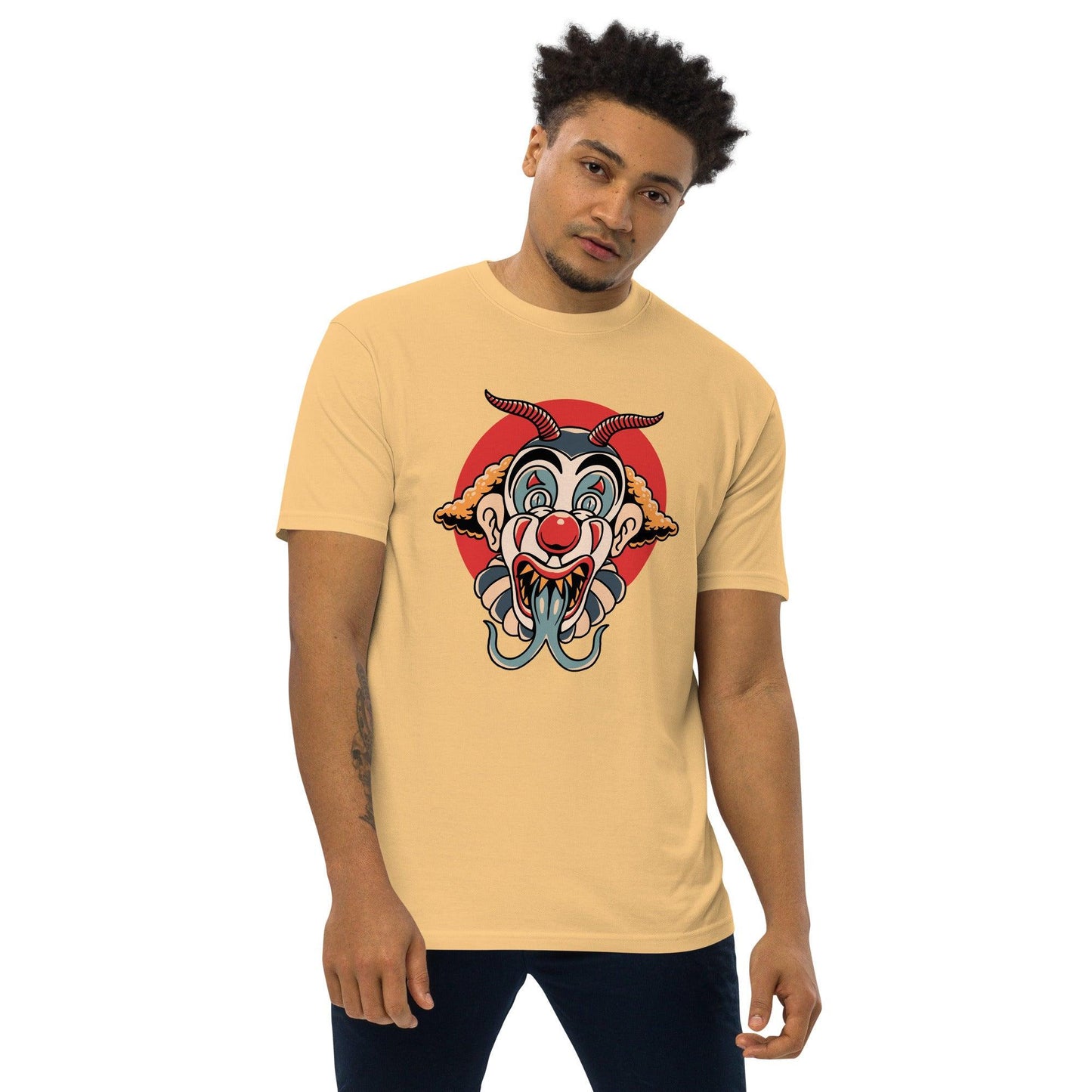 Men’s Premium Heavyweight Tee-Monster Clown - Elementologie