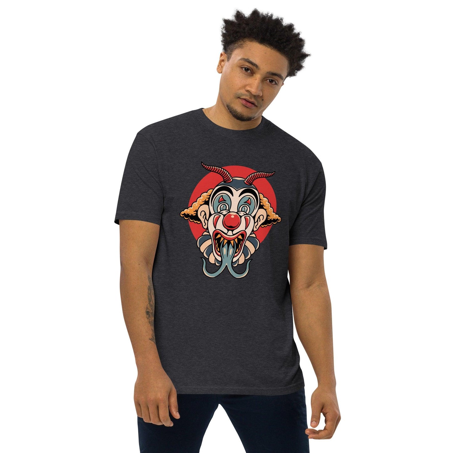 Men’s Premium Heavyweight Tee-Monster Clown - Elementologie