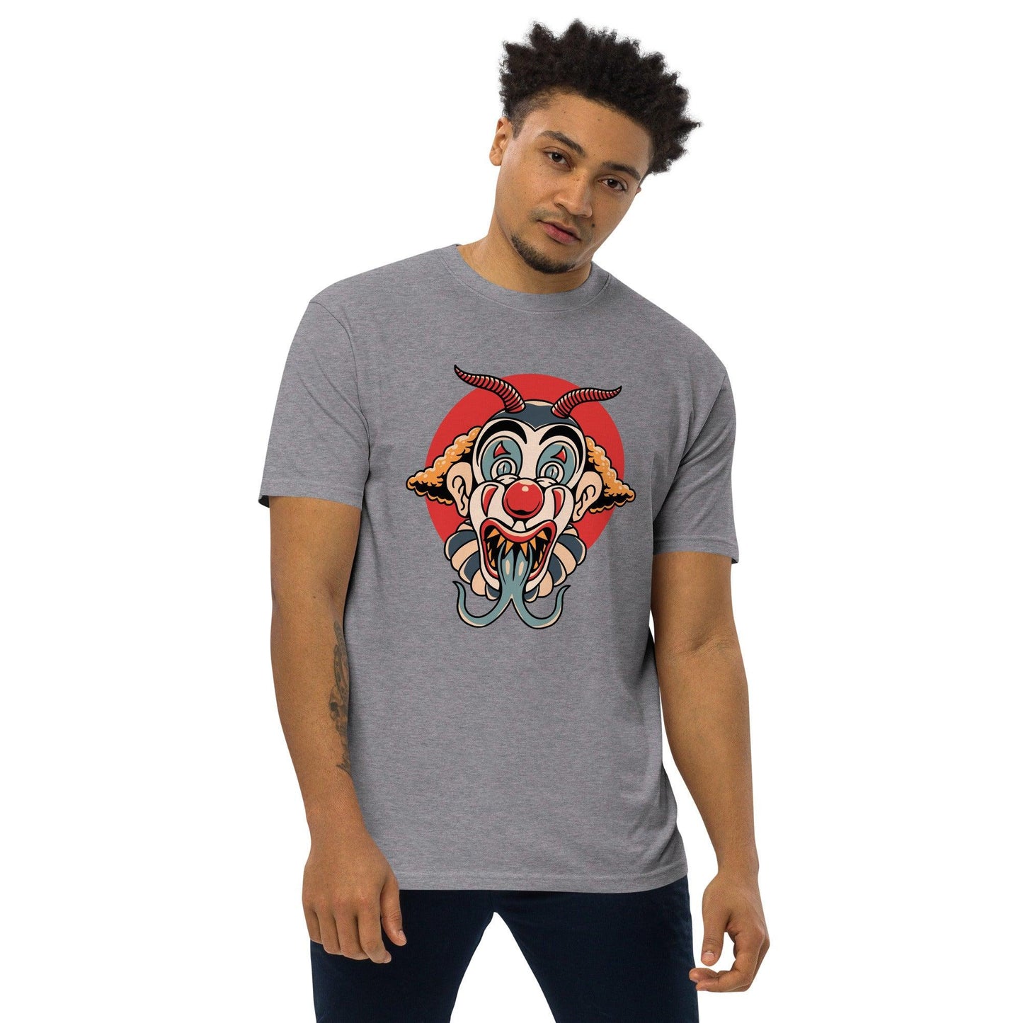 Men’s Premium Heavyweight Tee-Monster Clown - Elementologie