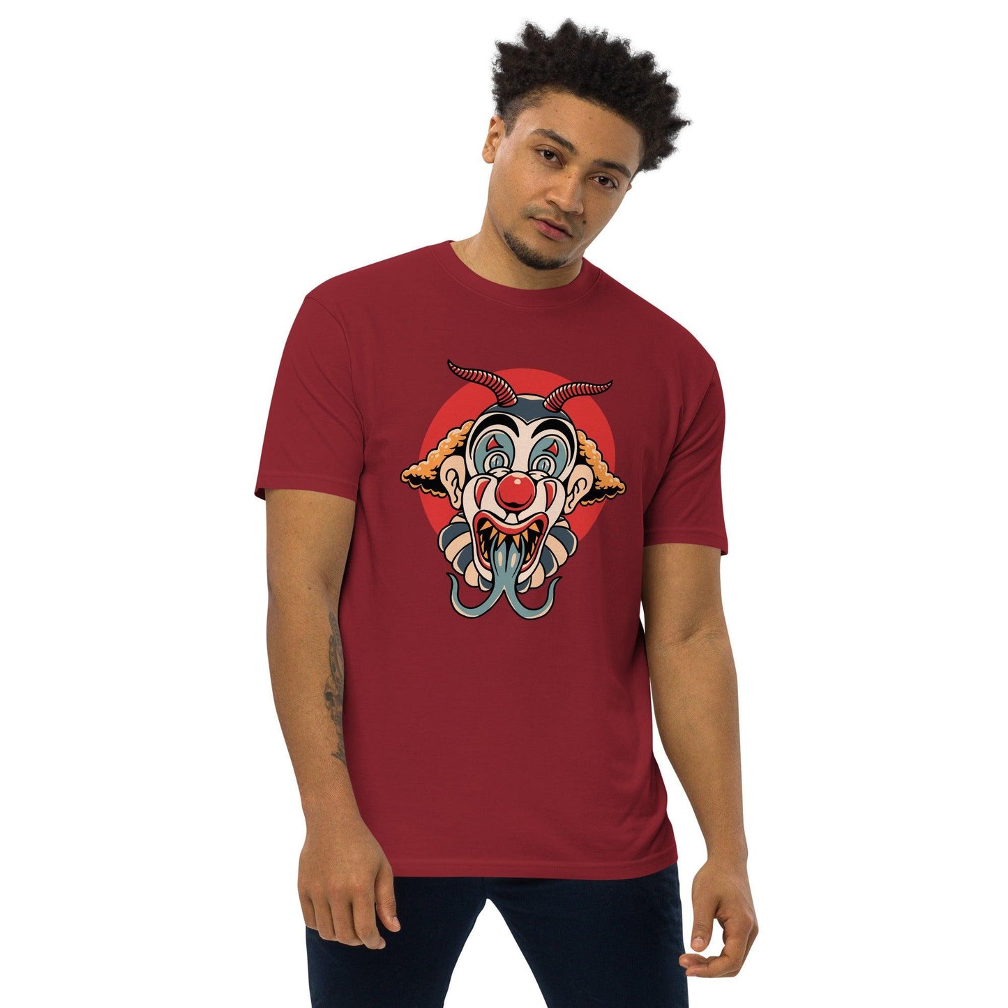 Men’s Premium Heavyweight Tee-Monster Clown - Elementologie