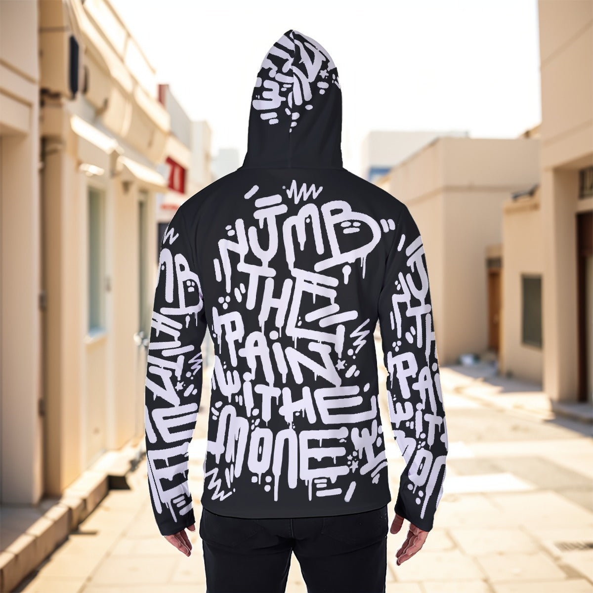 Eco-friendly  Men's Masked Hoodie