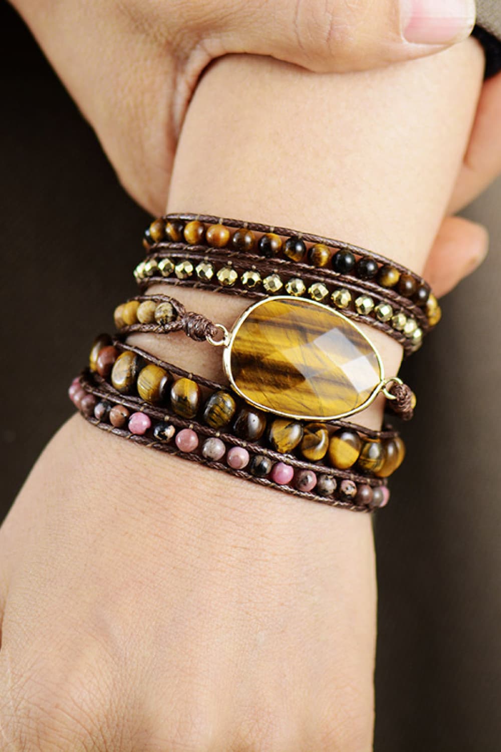 Unique Natural Stone Layered Bracelet - Modern Style